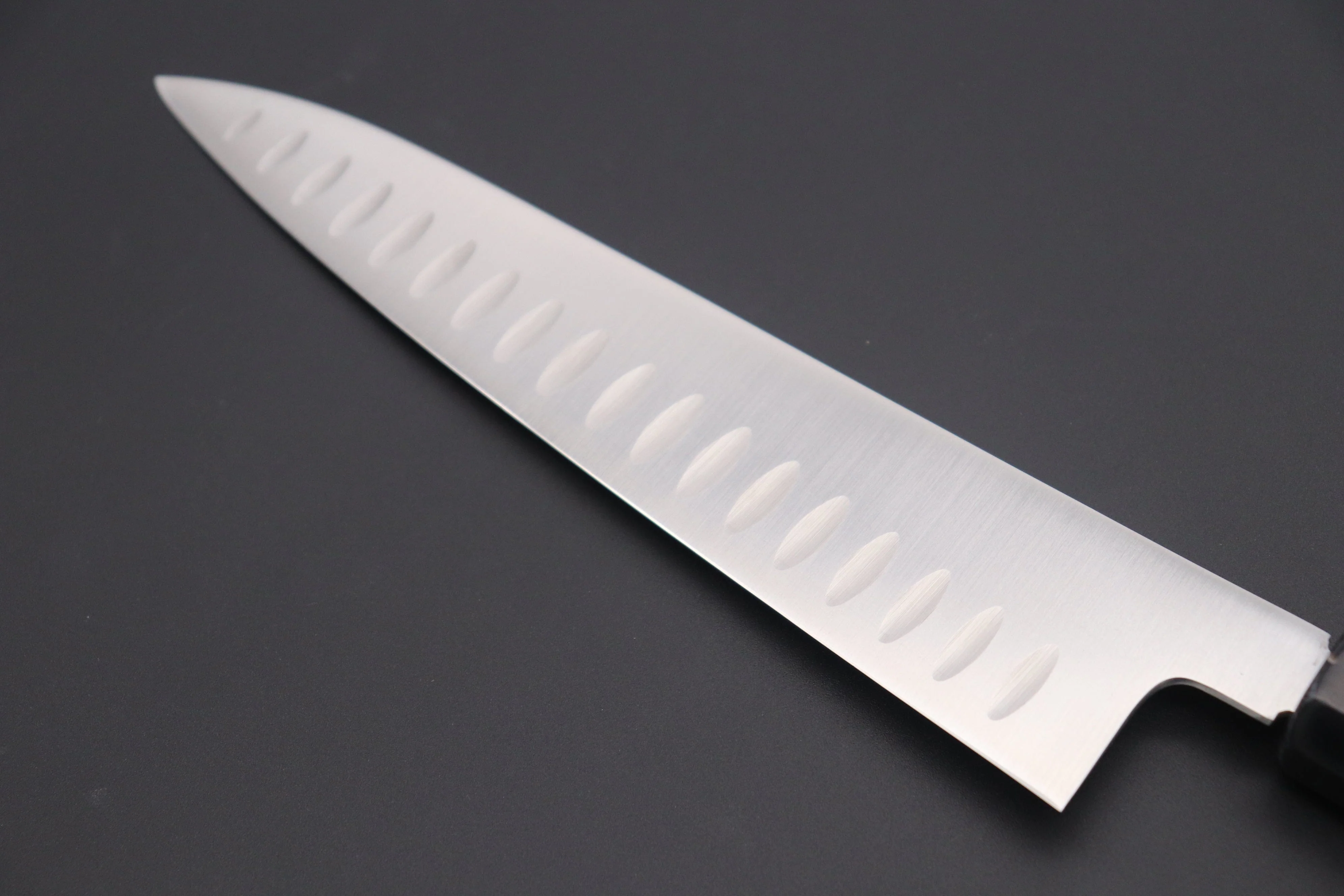 JCK Original Kagayaki Basic WA Series VG-10 Wa Gyuto with Dimples (210mm and 270mm, 3 Sizes) - Image 6