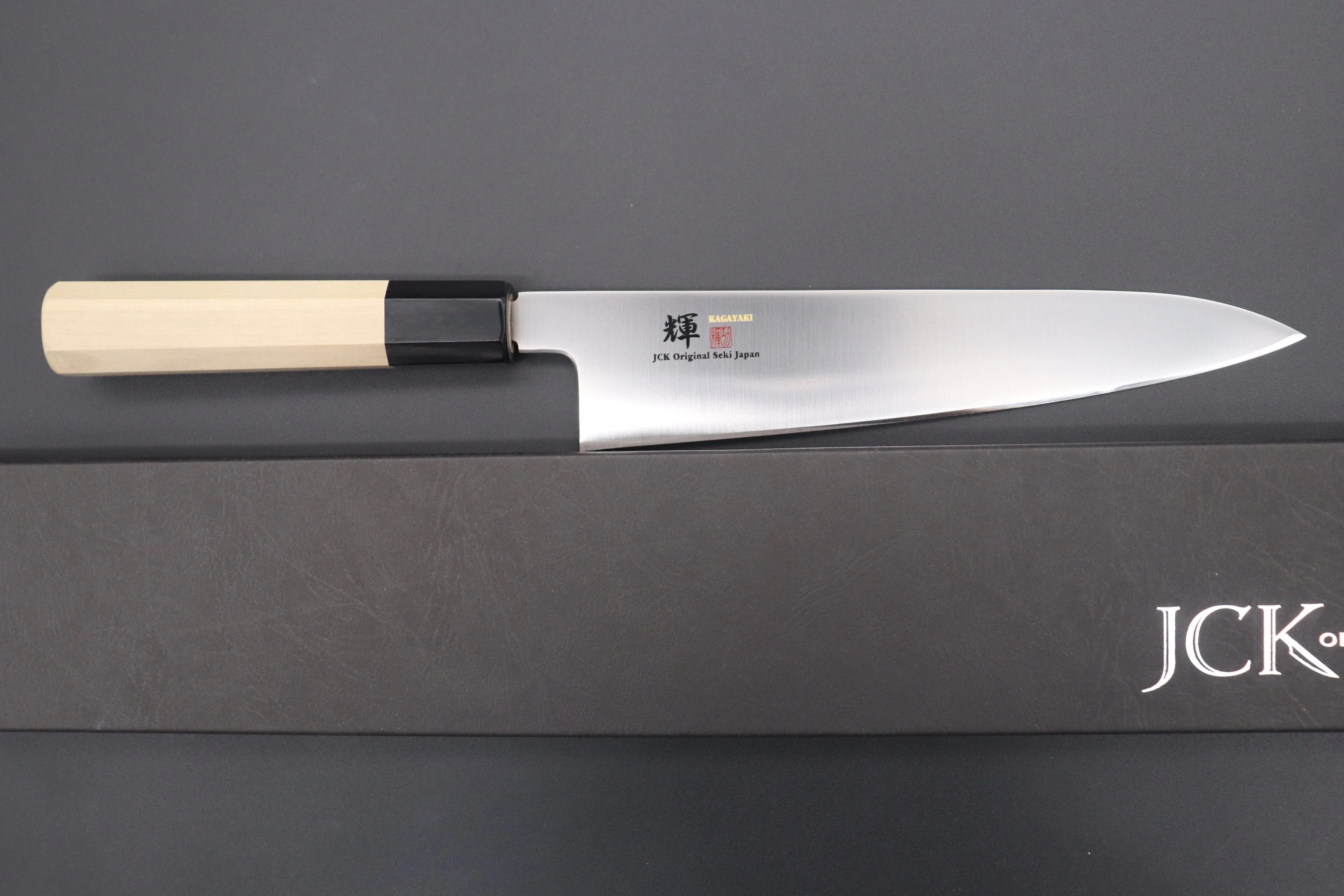 JCK Original Kagayaki Basic WA Series VG-10 Wa Gyuto (210mm to 270mm, 3 sizes) - Image 8