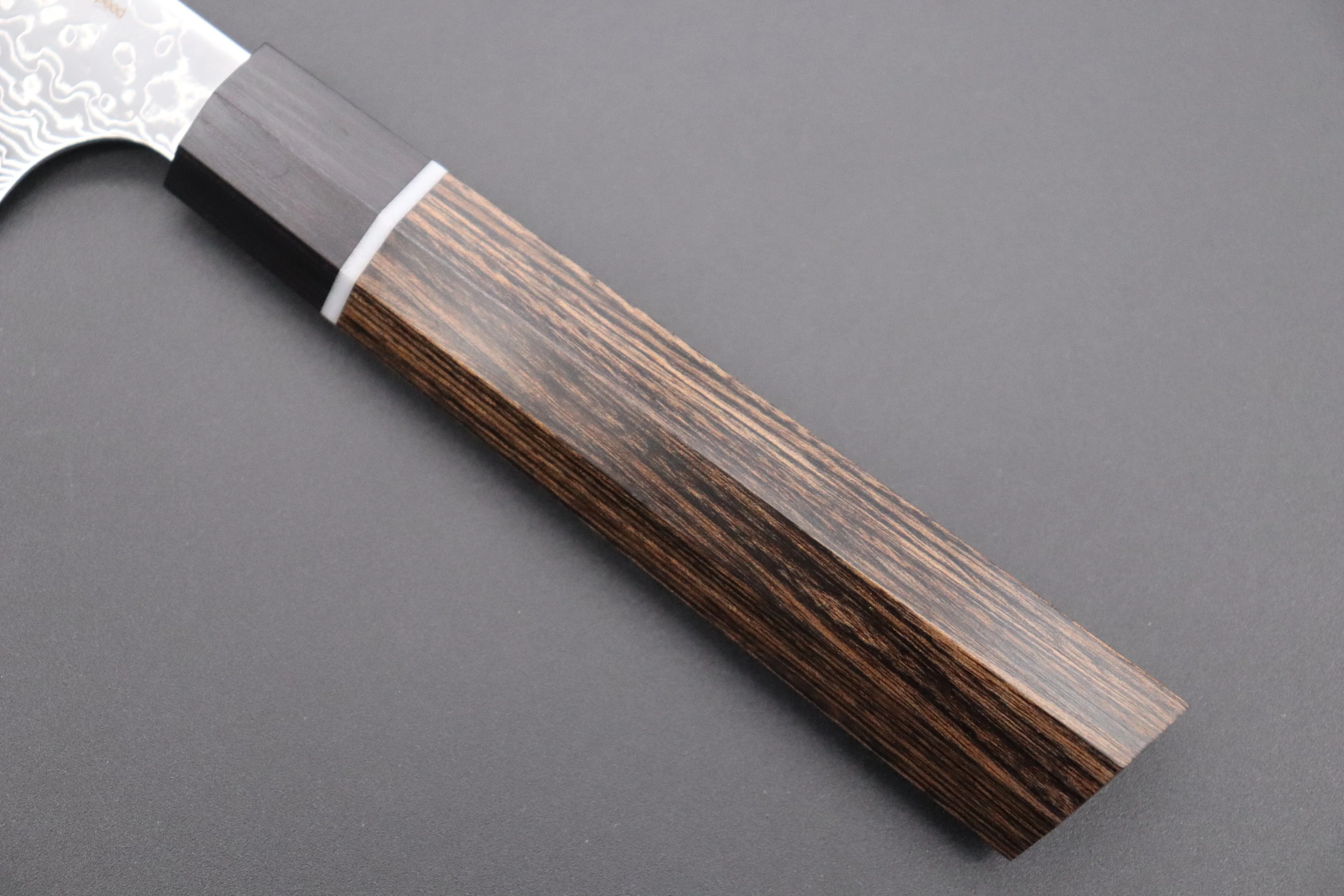 Kanetsugu Zuiun Series R-2 Damascus KZD-4 Kiritsuke Sujihiki 240mm (9.4 Inch) - Image 8