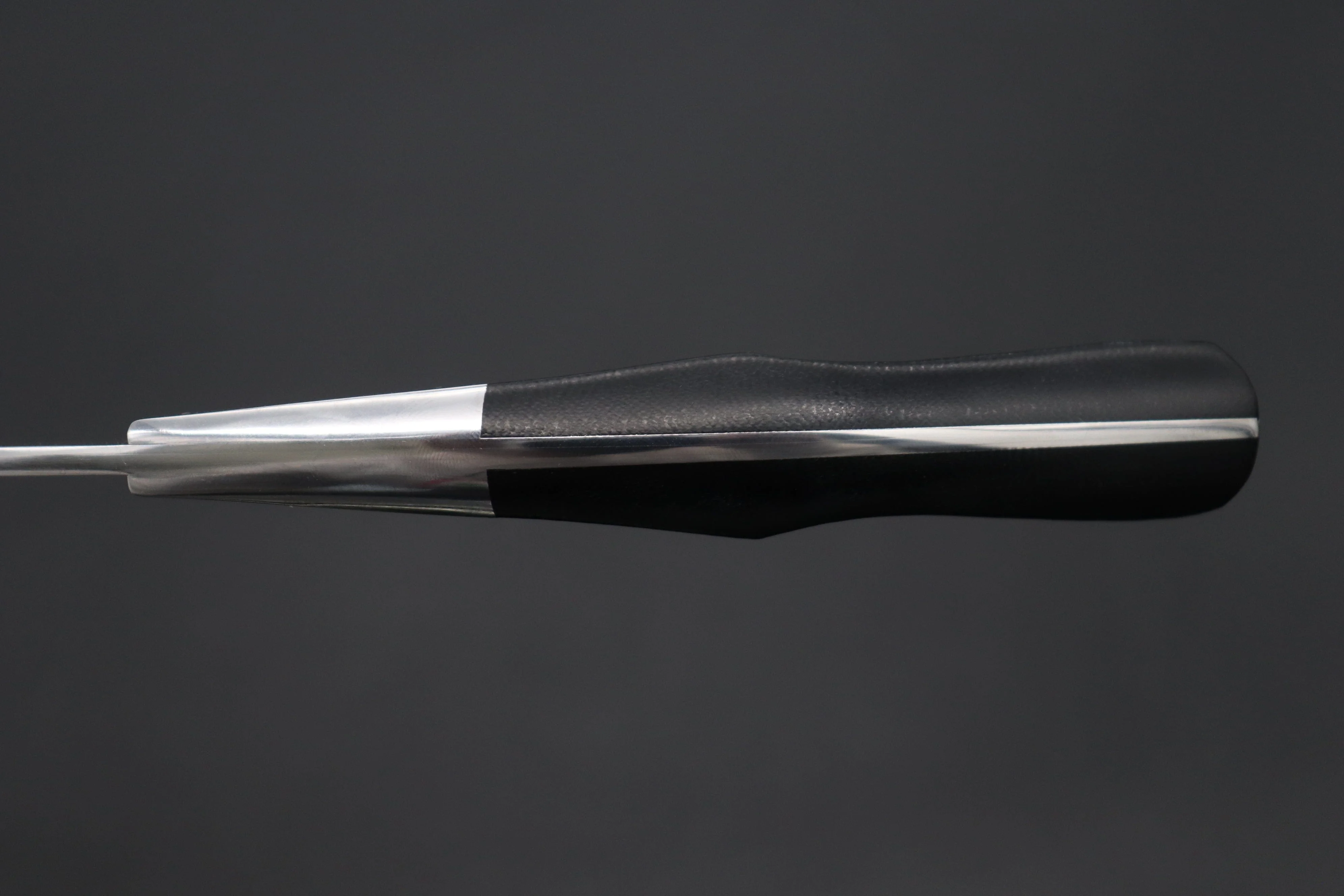 Koji Hara KH-530 Koji's Hammer Forged Damascus Custom Utility Steak Knife "Elegant Stubby" - Image 7