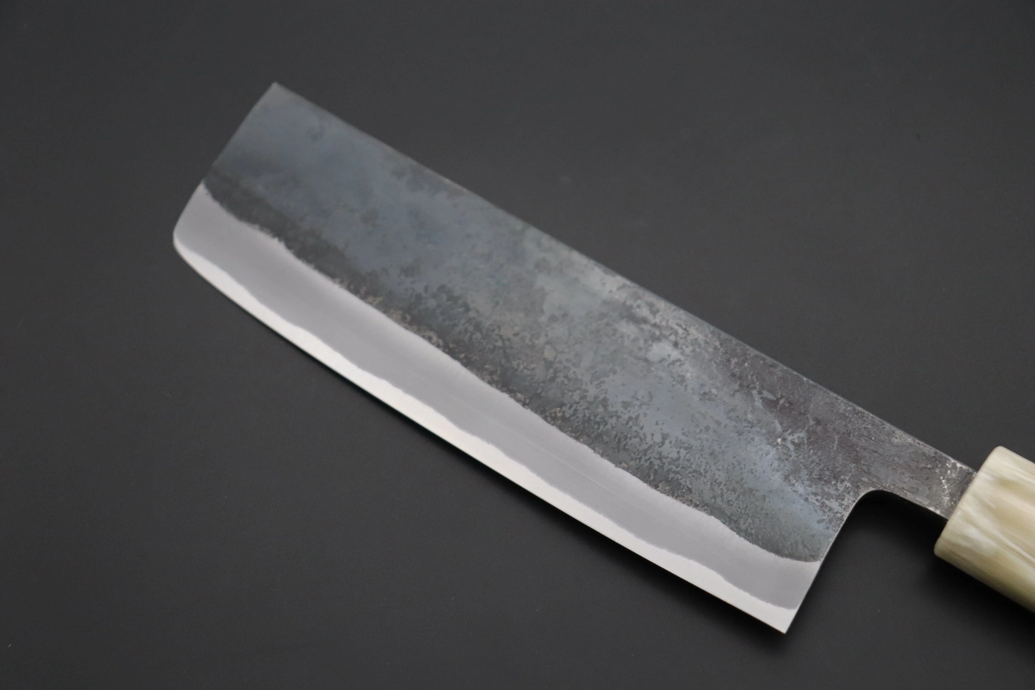 Masamoto KK Series Kasumi White Steel No.2 Kurouchi KK-3616W Nakiri 165mm (6.4inch) - Image 6