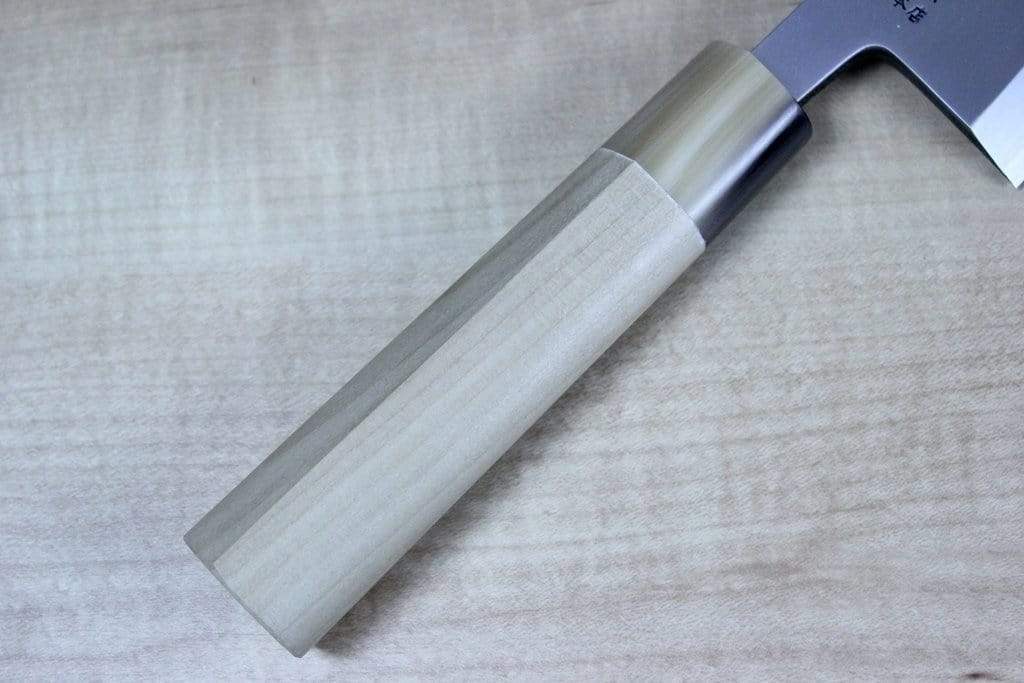 Masamoto KS Series Hon Kasumi White Steel No.2 Deba (150mm to 225mm, 6 sizes) - Image 3