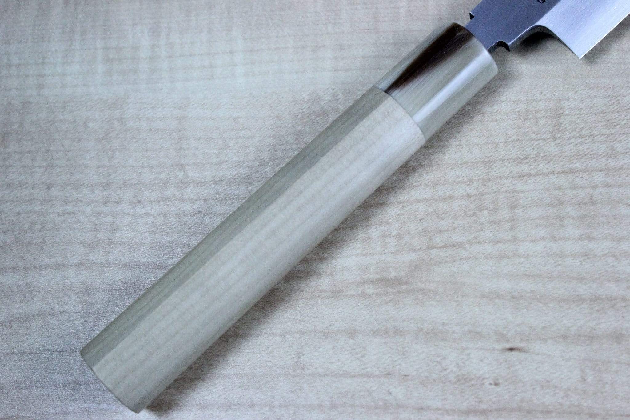 Masamoto KS Series Hon Kasumi White Steel No.2 Kiritsuke Yanagiba (270mm to 330mm, 3 sizes) - Image 3