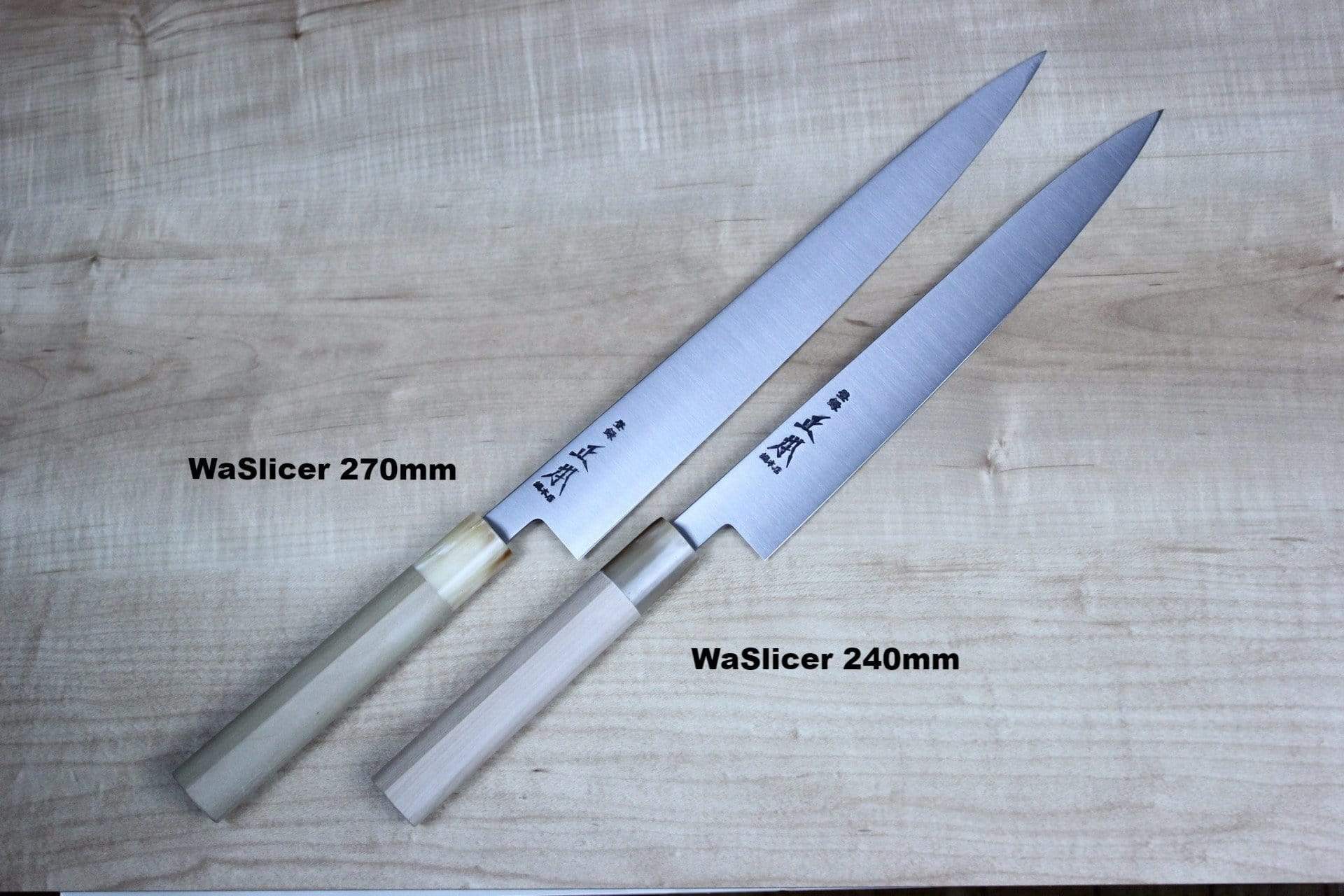 Masamoto KS Series Hon Kasumi White Steel No.2 Wa Slicer (240mm and 270mm, 2 sizes) - Image 4