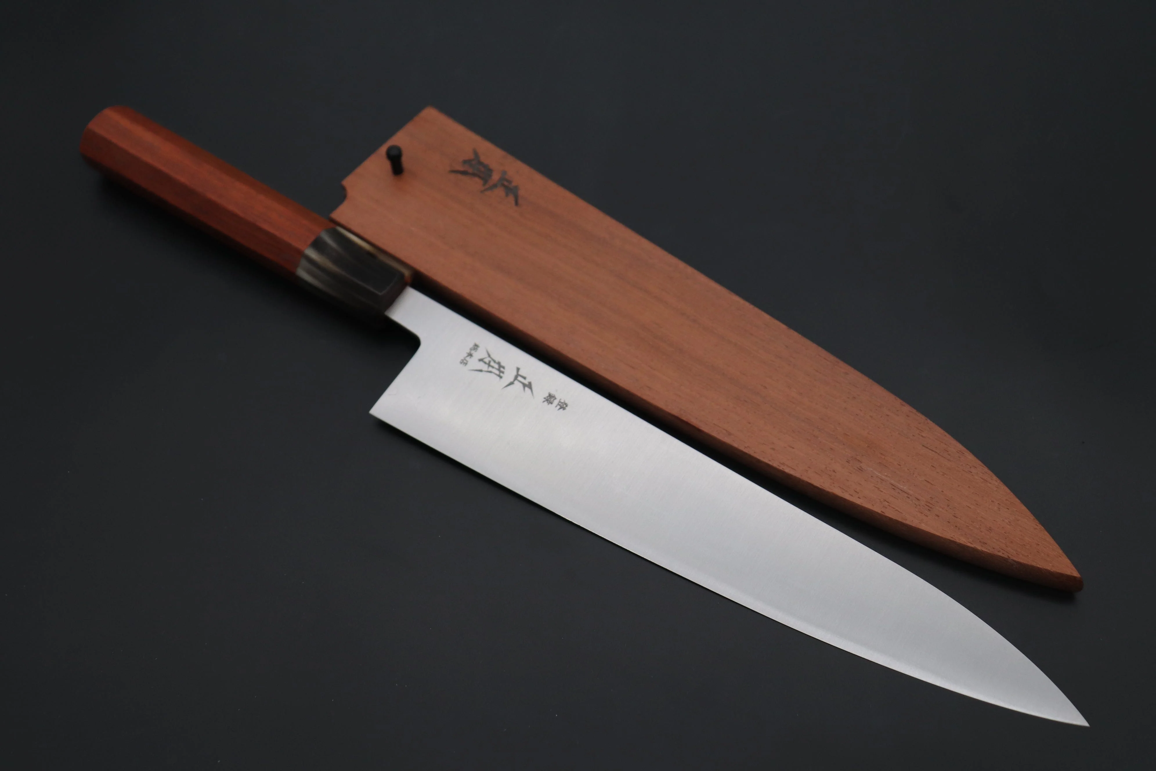 Masamoto Original Limited Edition KS Series White Steel No.2 KS-3124KRS-2 Wa Gyuto 240mm “Quince Wood Handle & Saya”