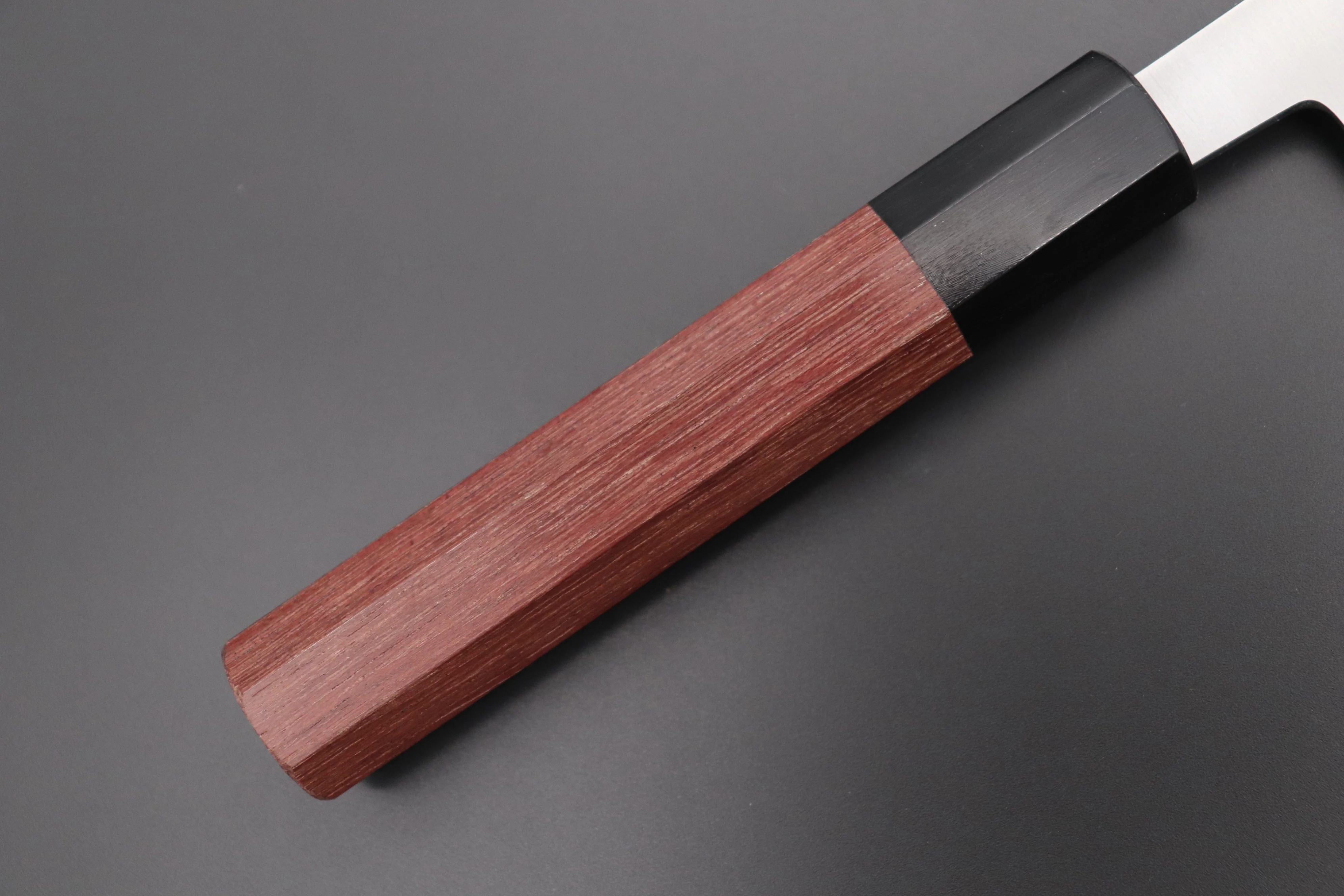 Masamoto Original Limited Edition KS Series White Steel No.2 KS-3124PHS-2 Wa Gyuto 240mm “Purple-Heart Wood Handle & Saya” - Image 3