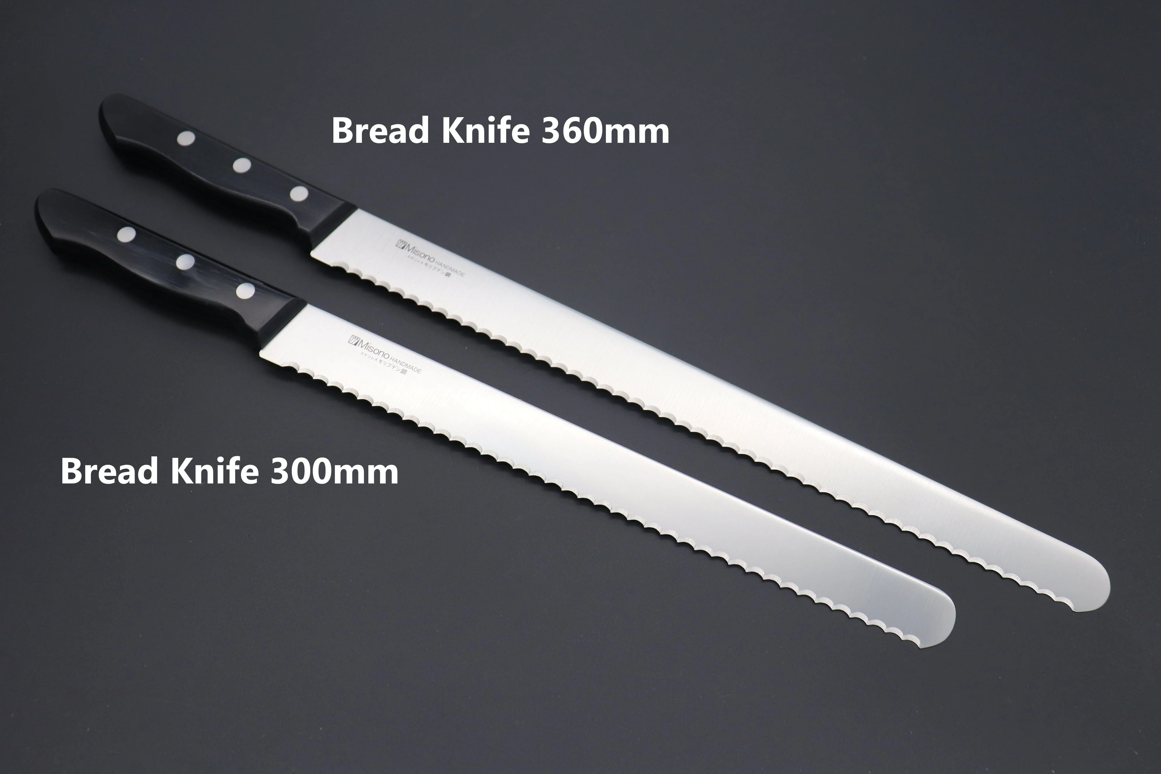 Misono Molybdenum Steel Series Bread Knife (300mm and 360mm, 2 sizes) - Image 5