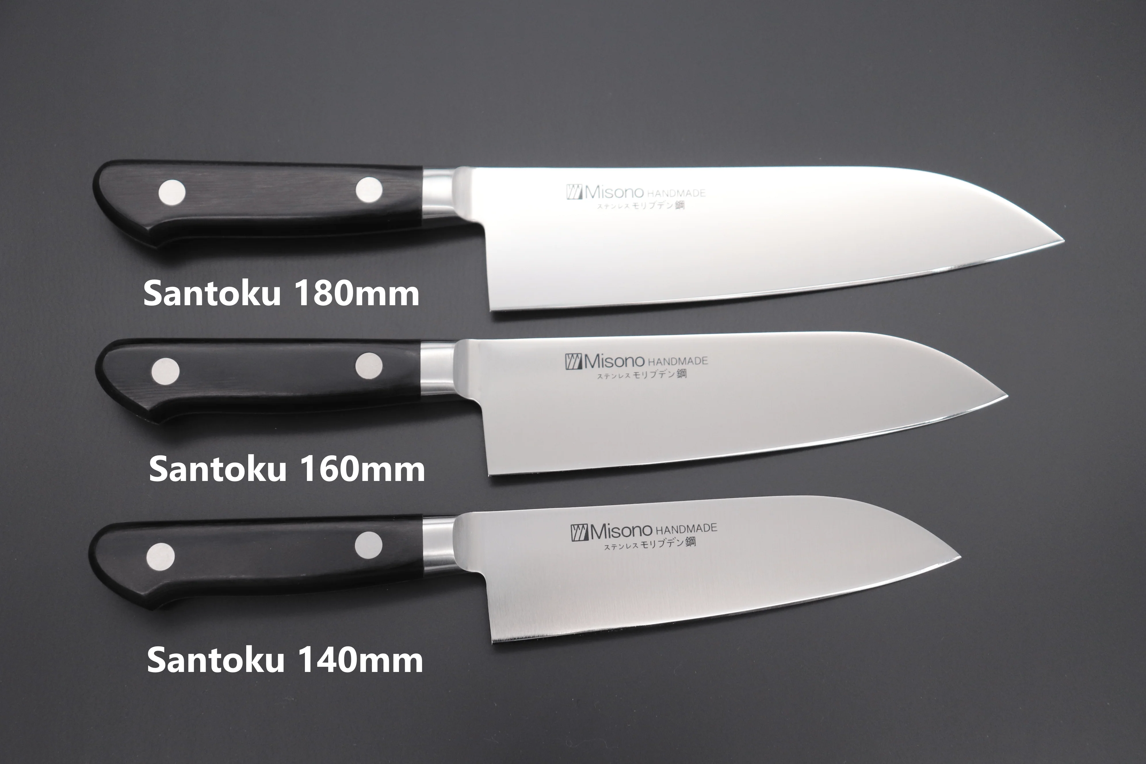 Misono Molybdenum Steel Series Santoku (140mm to 180mm, 3 sizes) - Image 9