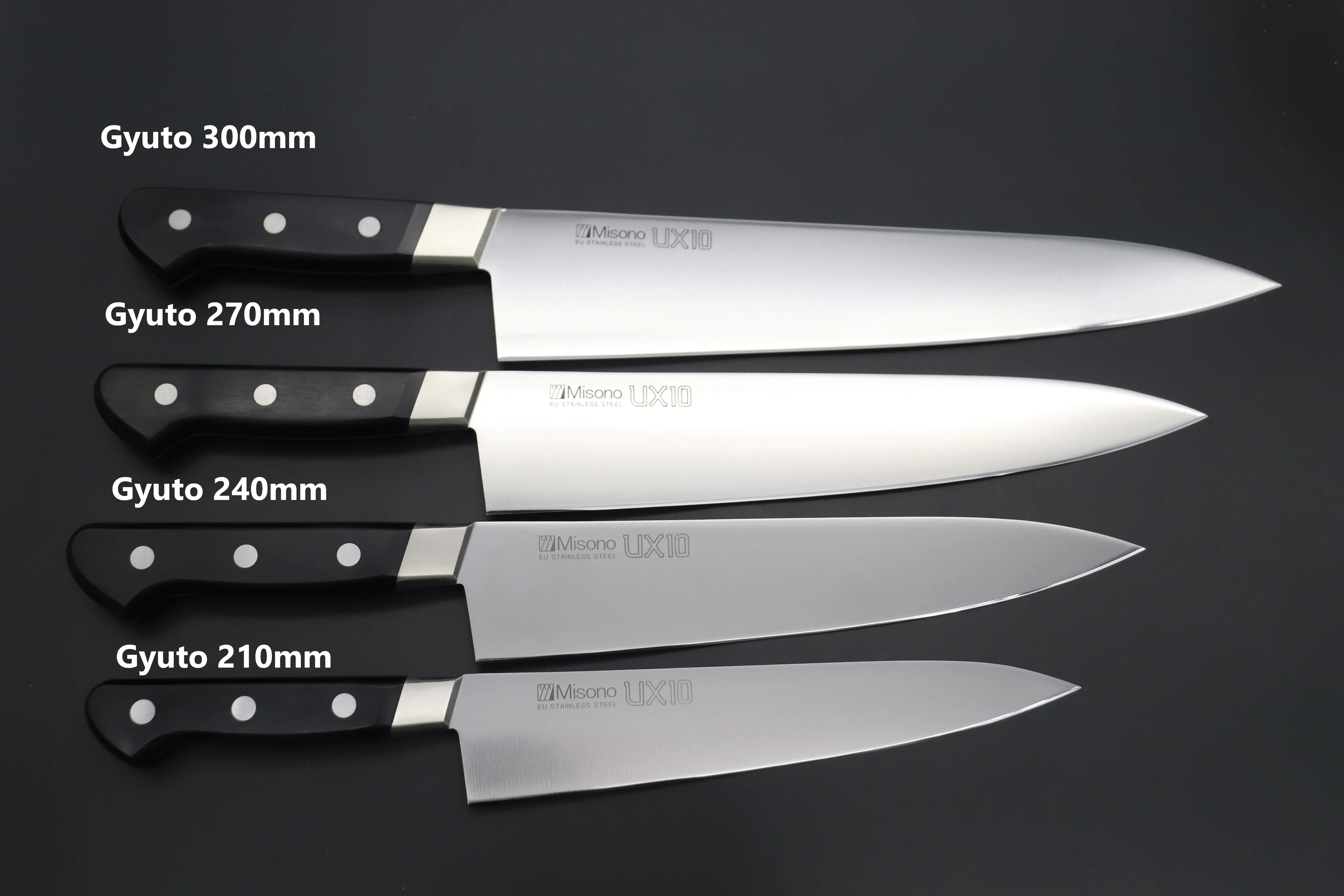 Misono UX10 Series Gyuto (180mm to 300mm, 5 sizes) - Image 9