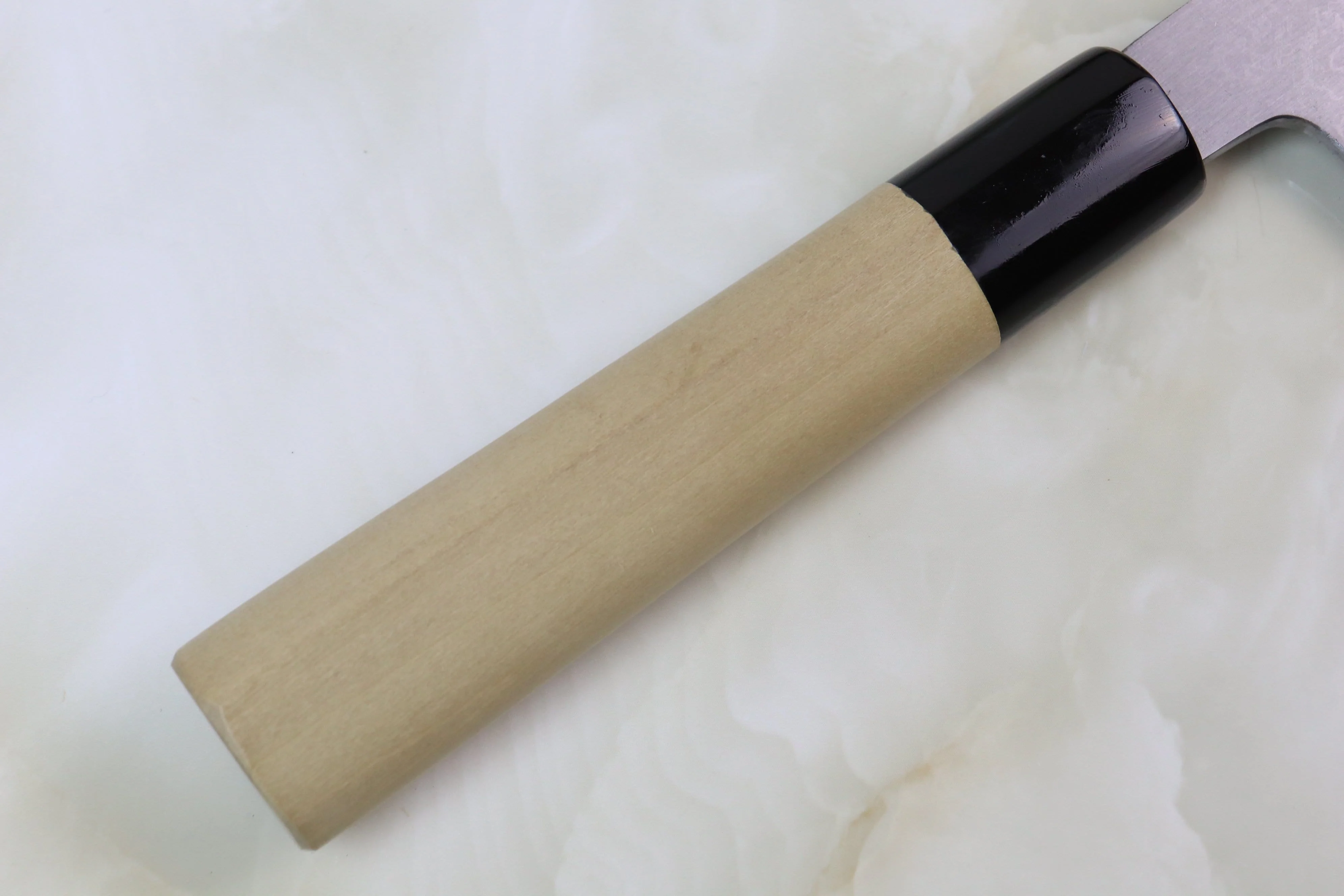 Mizuno Tanrenjo Akitada Ao Hagane DX Blue Steel No.1 Suminagashi Wa Gyuto (240mm and 270mm, 2 Sizes) - Image 3