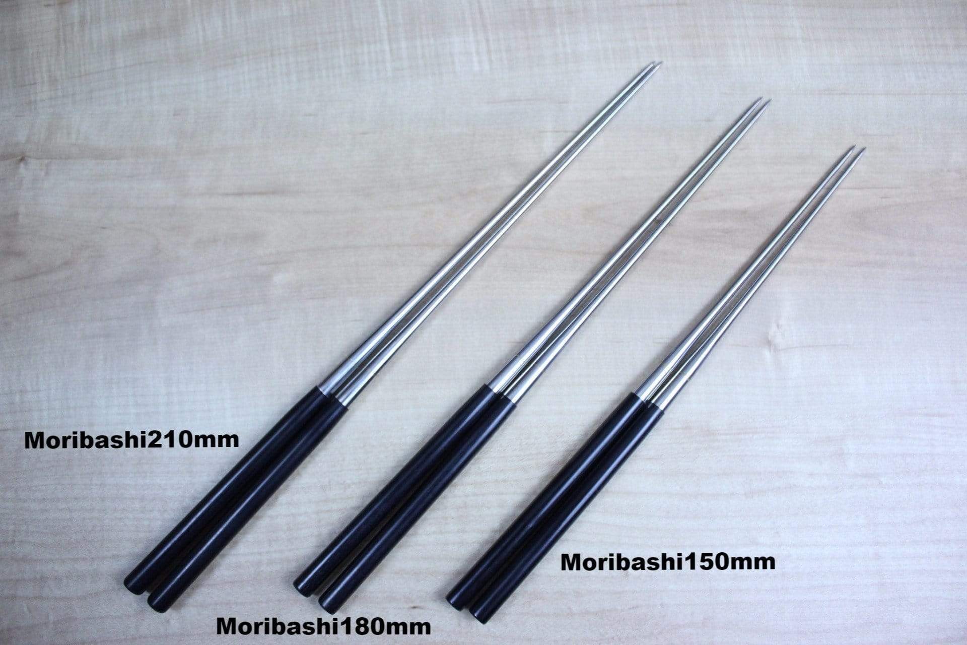 Moribashi | Black Pakka Wood Handle  (150mm to 210mm, 3 sizes) - Image 3