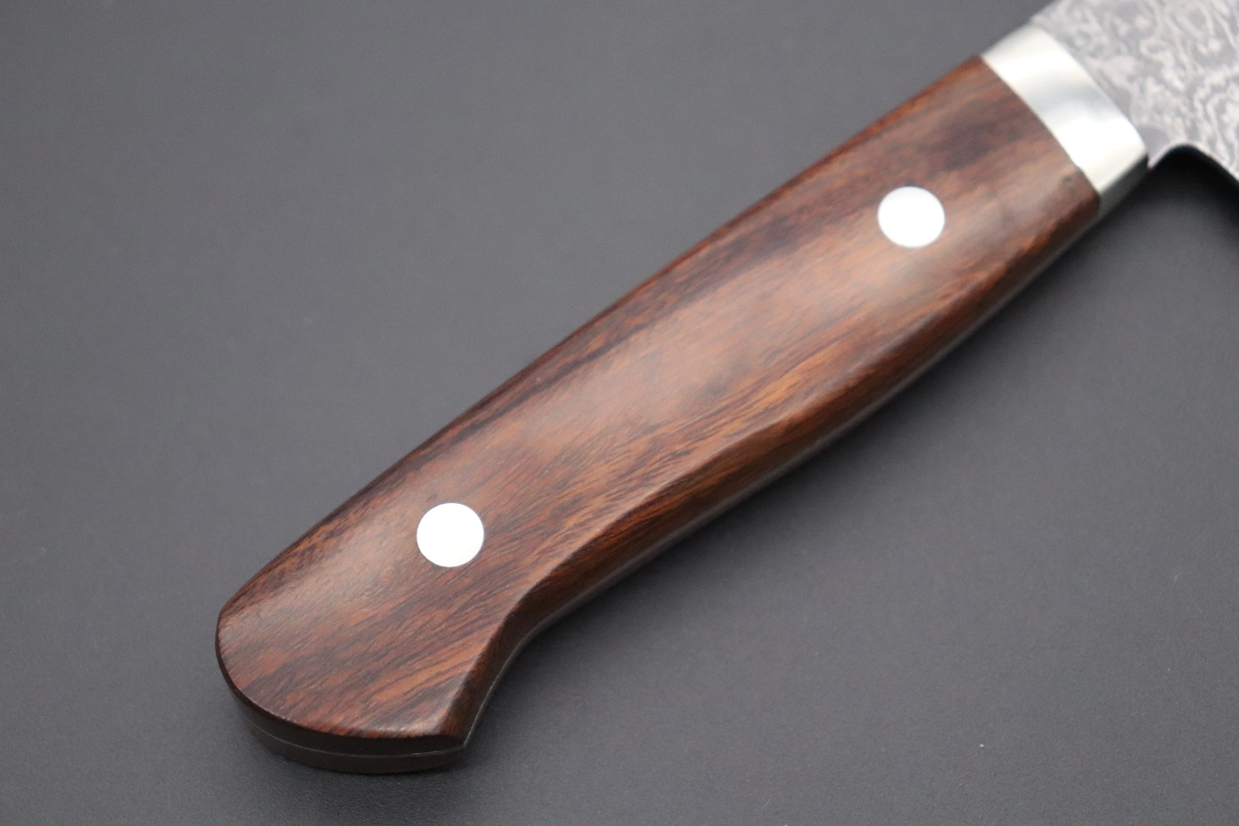 Mr. Itou R-2 Custom Damascus Gyuto 190mm (7.4 inch) "Desert Ironwood Handle" (IT-824) - Image 6