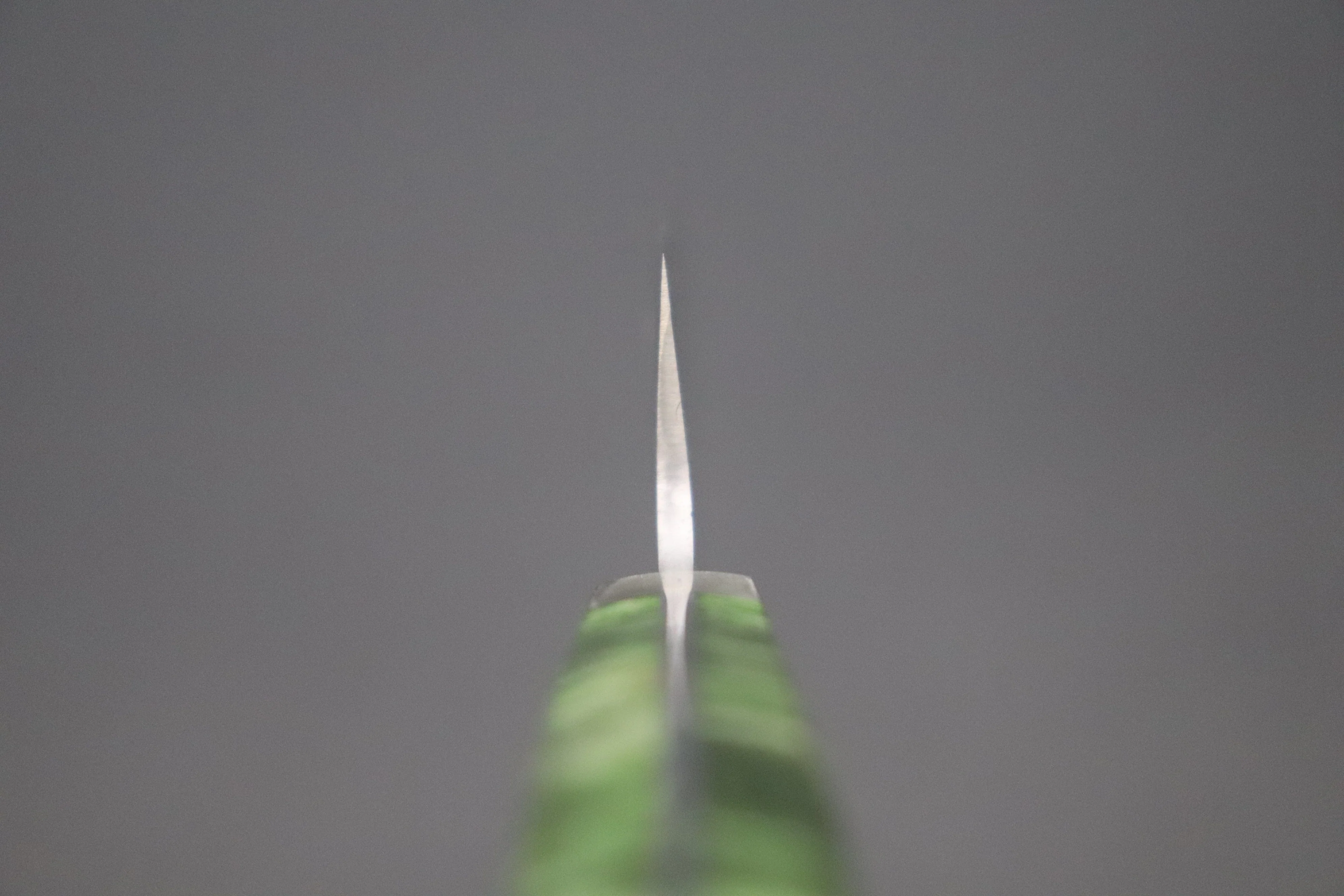 Mr. Itou R-2 Custom Damascus Gyuto 180mm (7 inch, Stabilized Green-color Maple Burl Wood Handle, IT-236) - Image 4