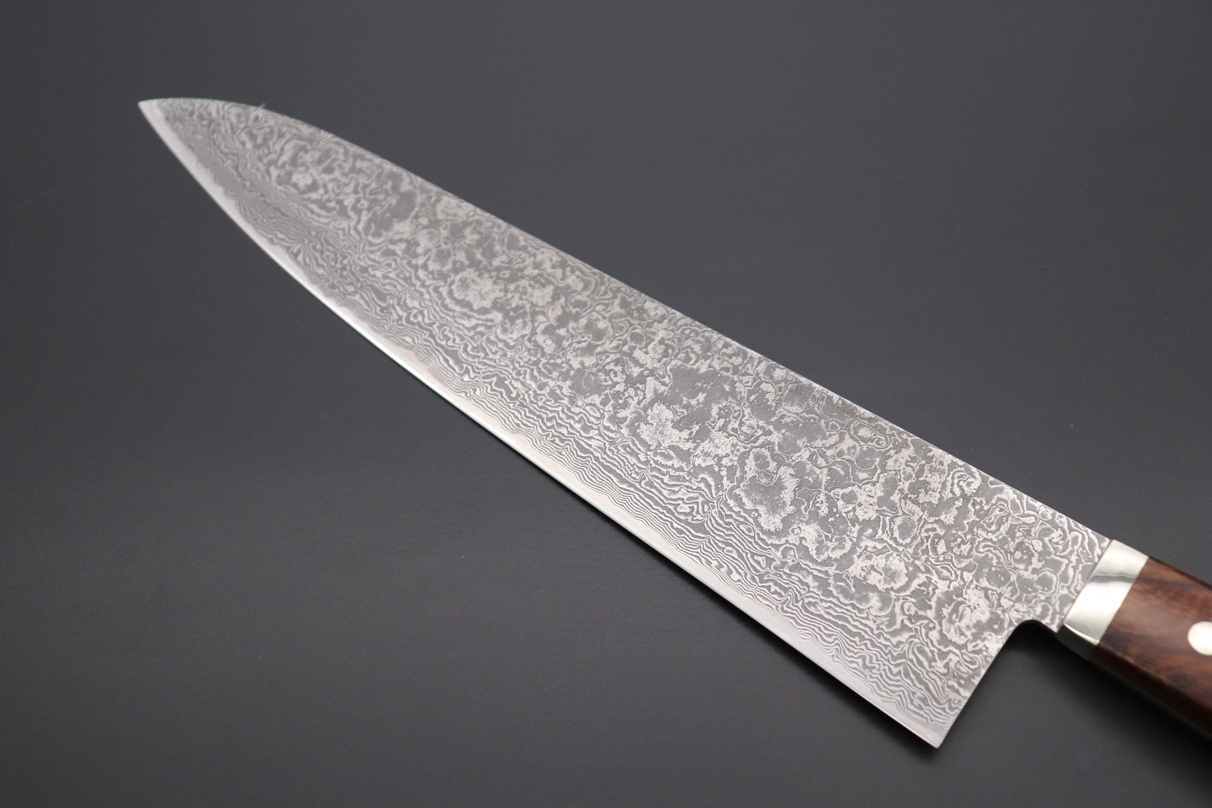 Mr. Itou R-2 Custom Damascus Gyuto 265mm (10.4inch) "Desert Ironwood Handle" (IT-5) - Image 2
