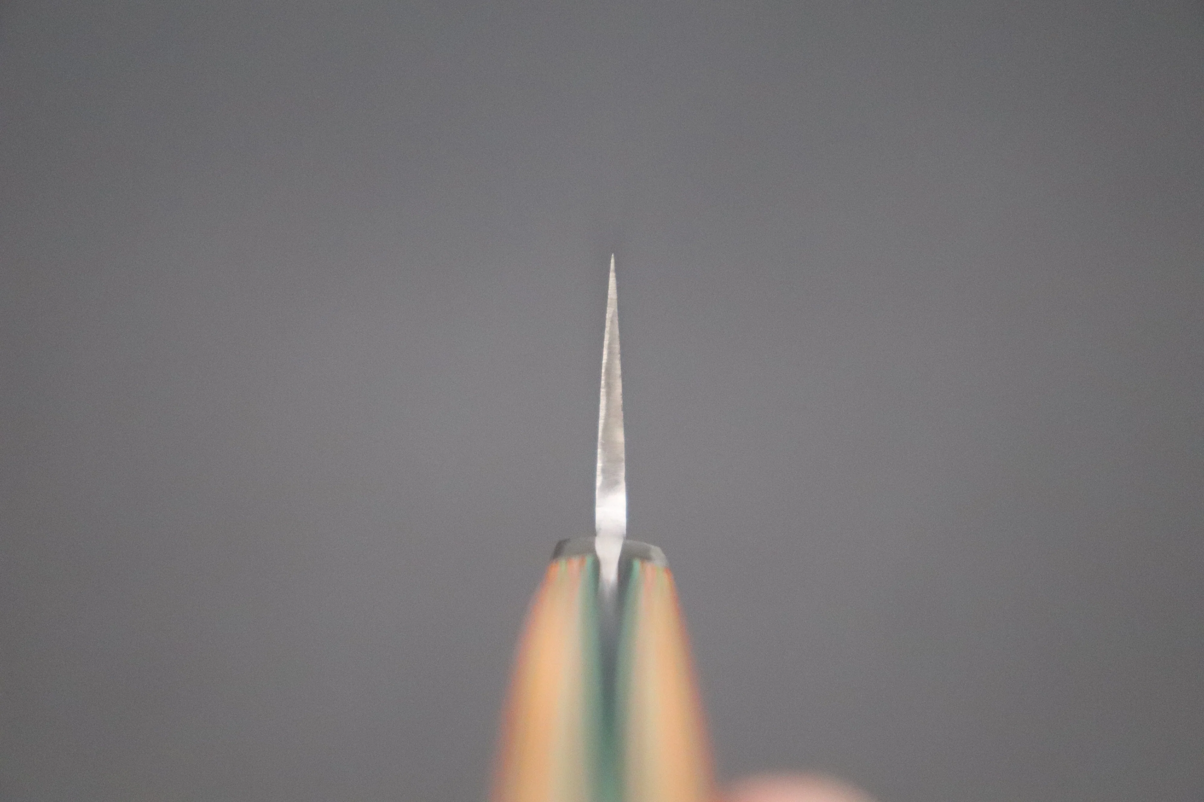 Mr. Itou R-2 Custom Damascus Small-Nakiri 130mm (5.1 inch) "Japanese Lacquer Handle" (IT-221) - Image 4