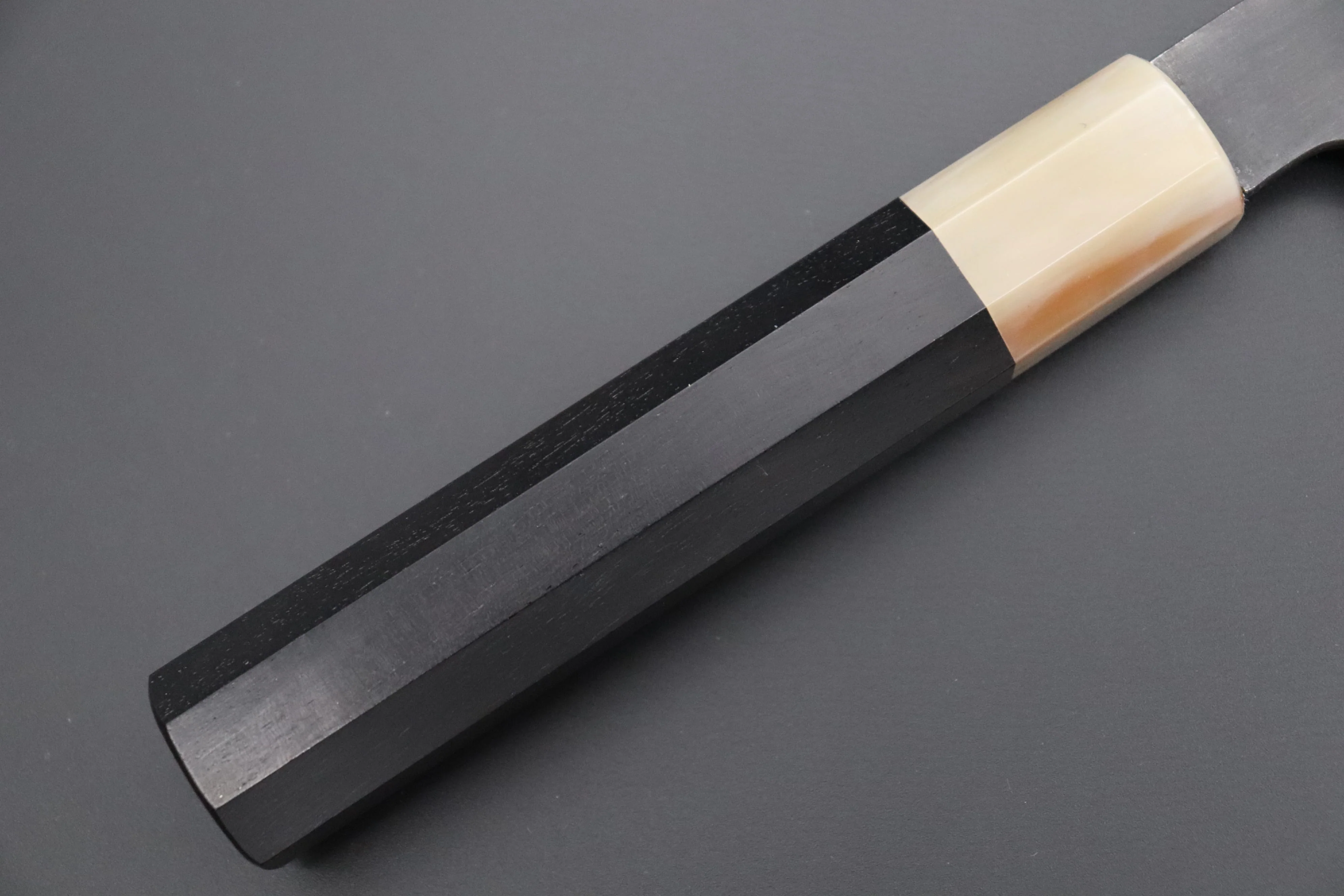 Mutsumi Hinoura White Steel No.1 Kurouchi Series MW1-4 Wa Santoku 170mm (6.6 Inch) - Image 3