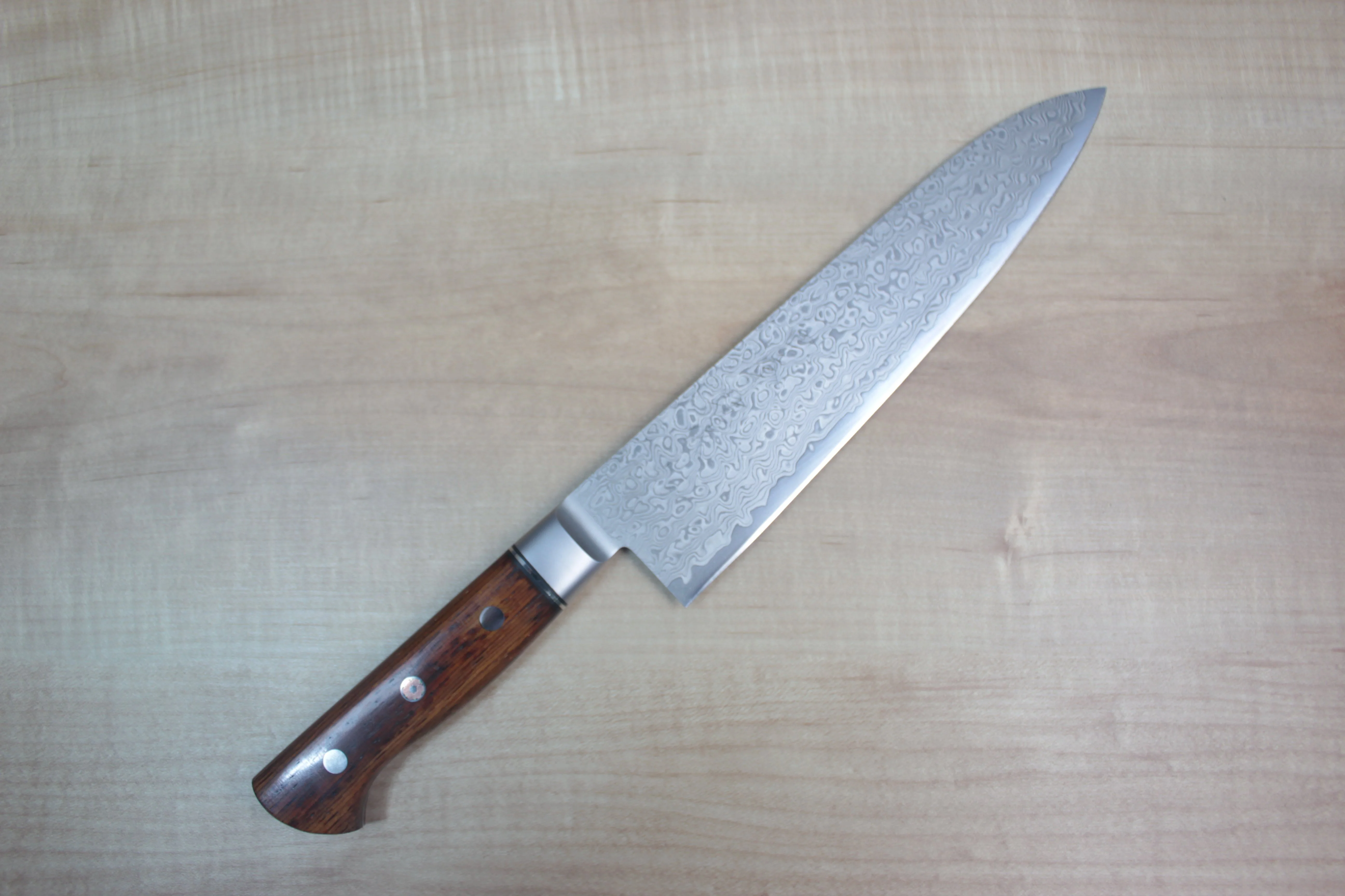 SHIKI 黒龍 Black Dragon Series Gyuto (180mm to 240mm, 3 sizes, Cocobolo Wood Handle)