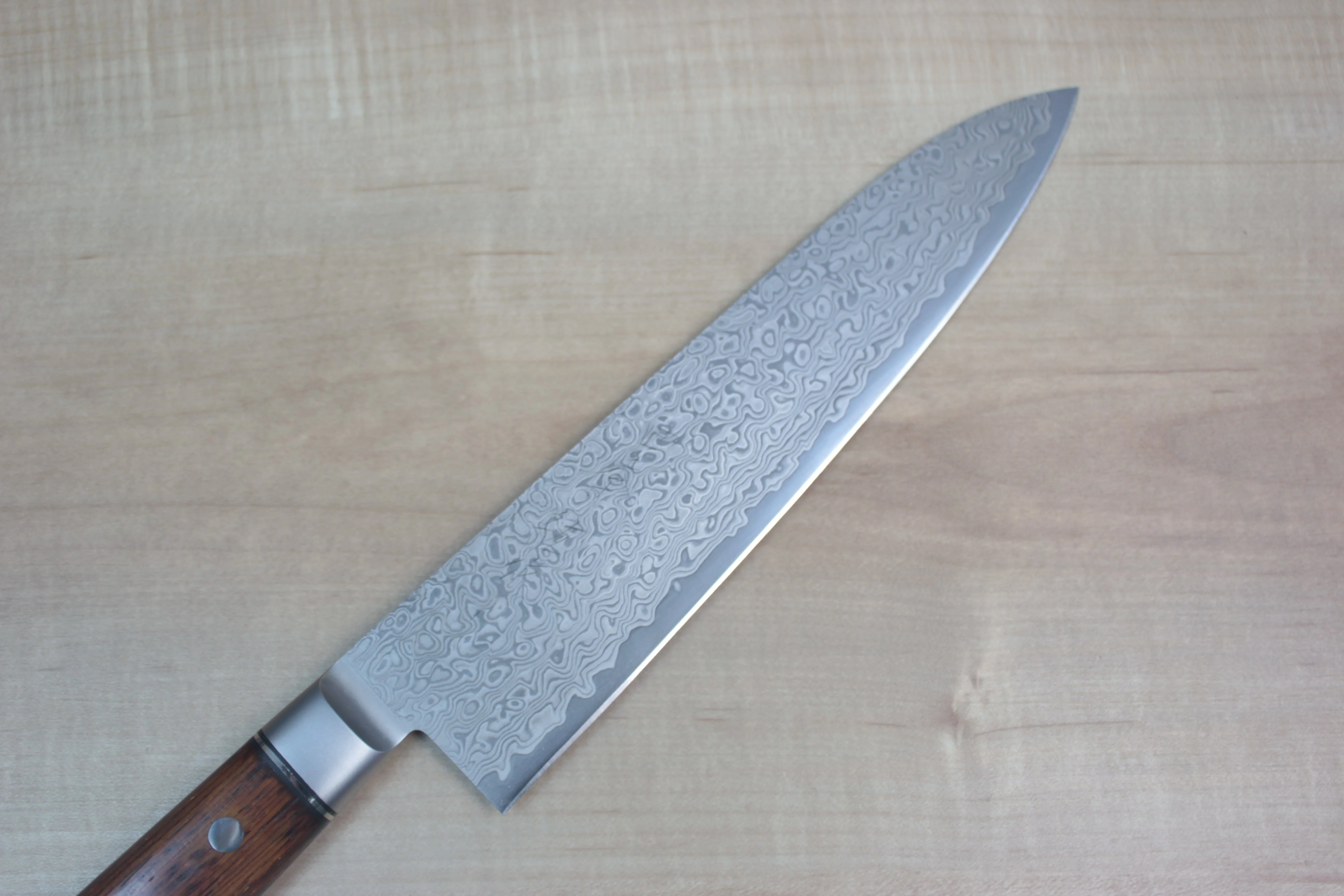 SHIKI 黒龍 Black Dragon Series Gyuto (180mm to 240mm, 3 sizes, Cocobolo Wood Handle) - Image 2