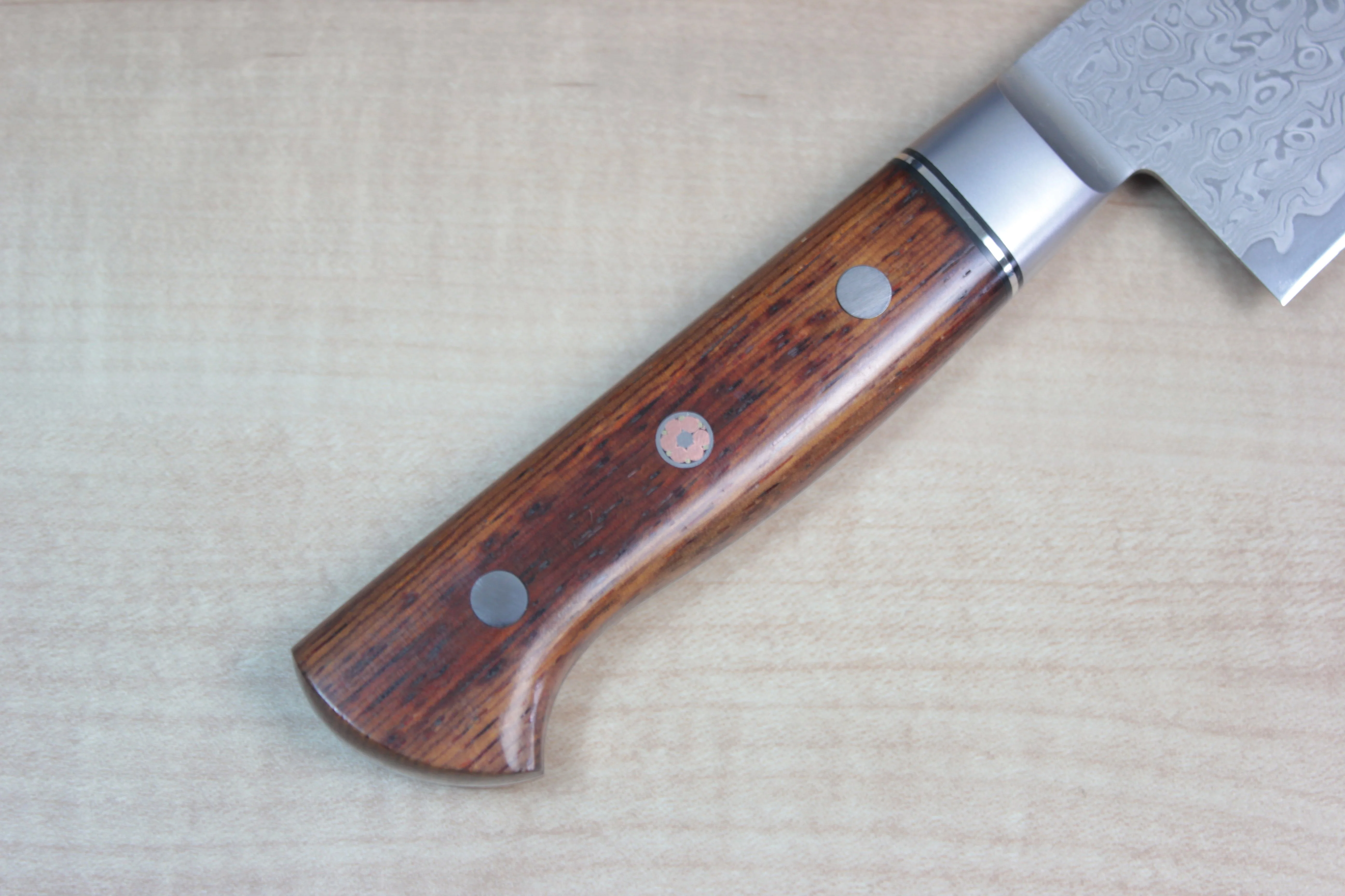 SHIKI 黒龍 Black Dragon Series Gyuto (180mm to 240mm, 3 sizes, Cocobolo Wood Handle) - Image 3