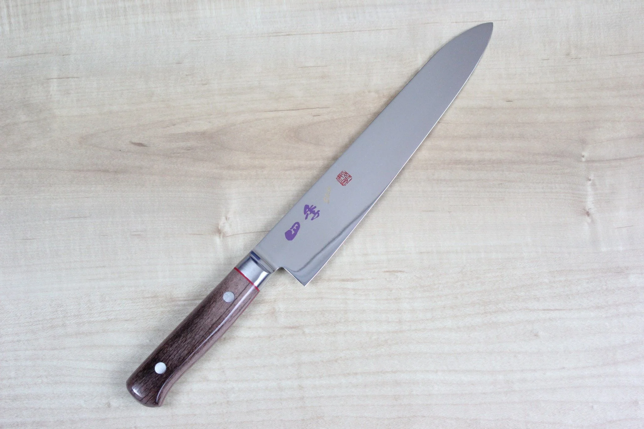 SHIKI VG-10 Handmade French Style Chef Knife 210mm (8.2 inch, Brown Camel Bone Handle)