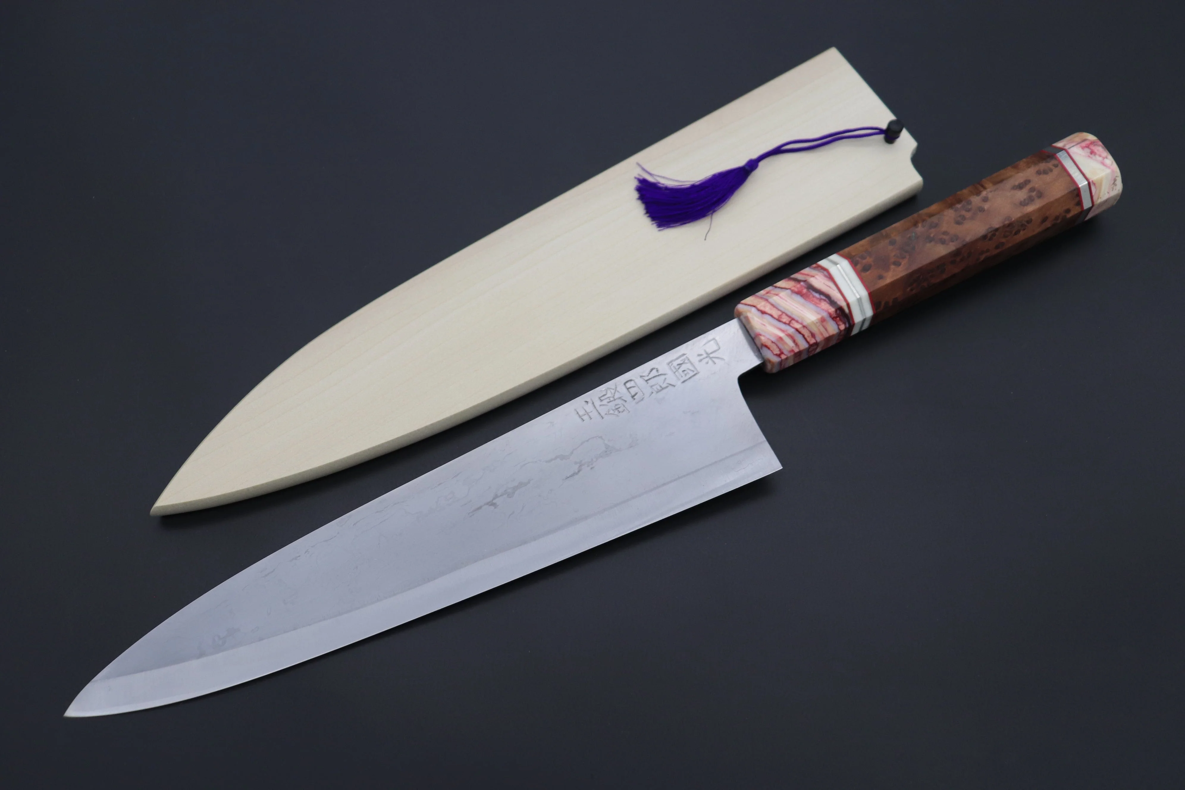 Shirou-Kunimitsu TAMAHAGANE “JEWEL STEEL” Series SKTJ-17 Wa Gyuto 240mm (9.4 Inch)