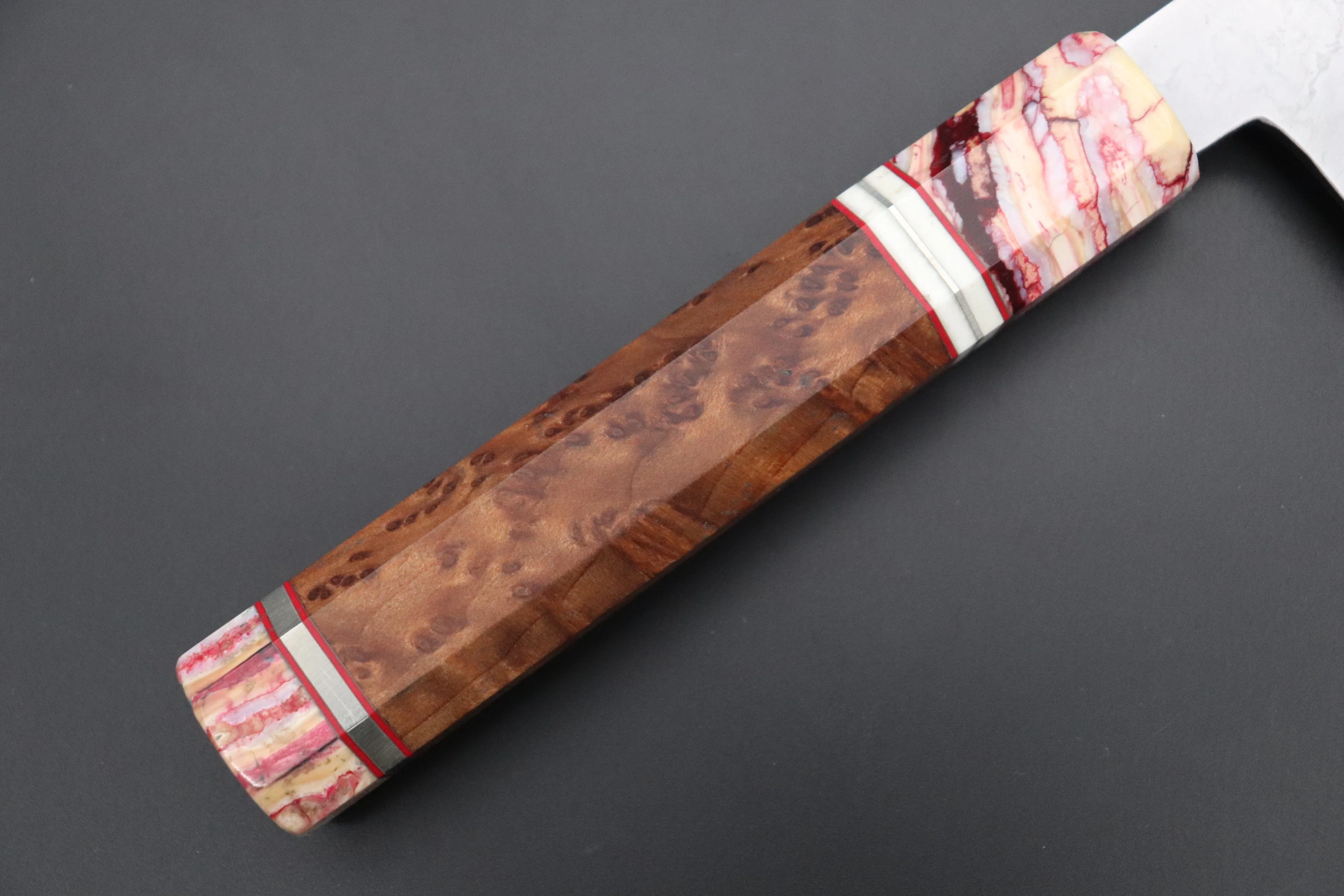 Shirou-Kunimitsu TAMAHAGANE “JEWEL STEEL” Series SKTJ-17 Wa Gyuto 240mm (9.4 Inch) - Image 7