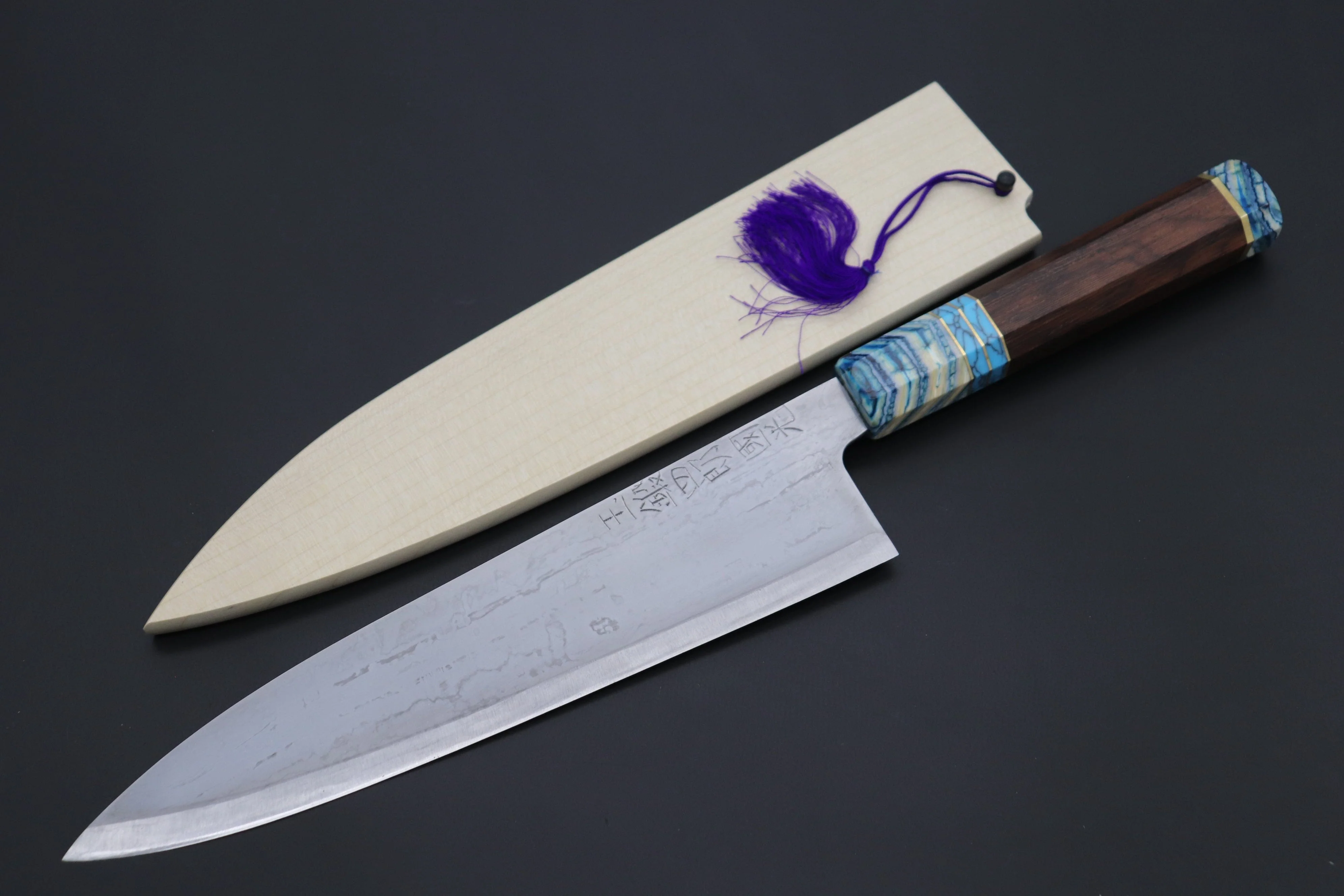 Shirou-Kunimitsu TAMAHAGANE “JEWEL STEEL” Series SKTJ-18 Wa Gyuto 240mm (9.4 Inch)