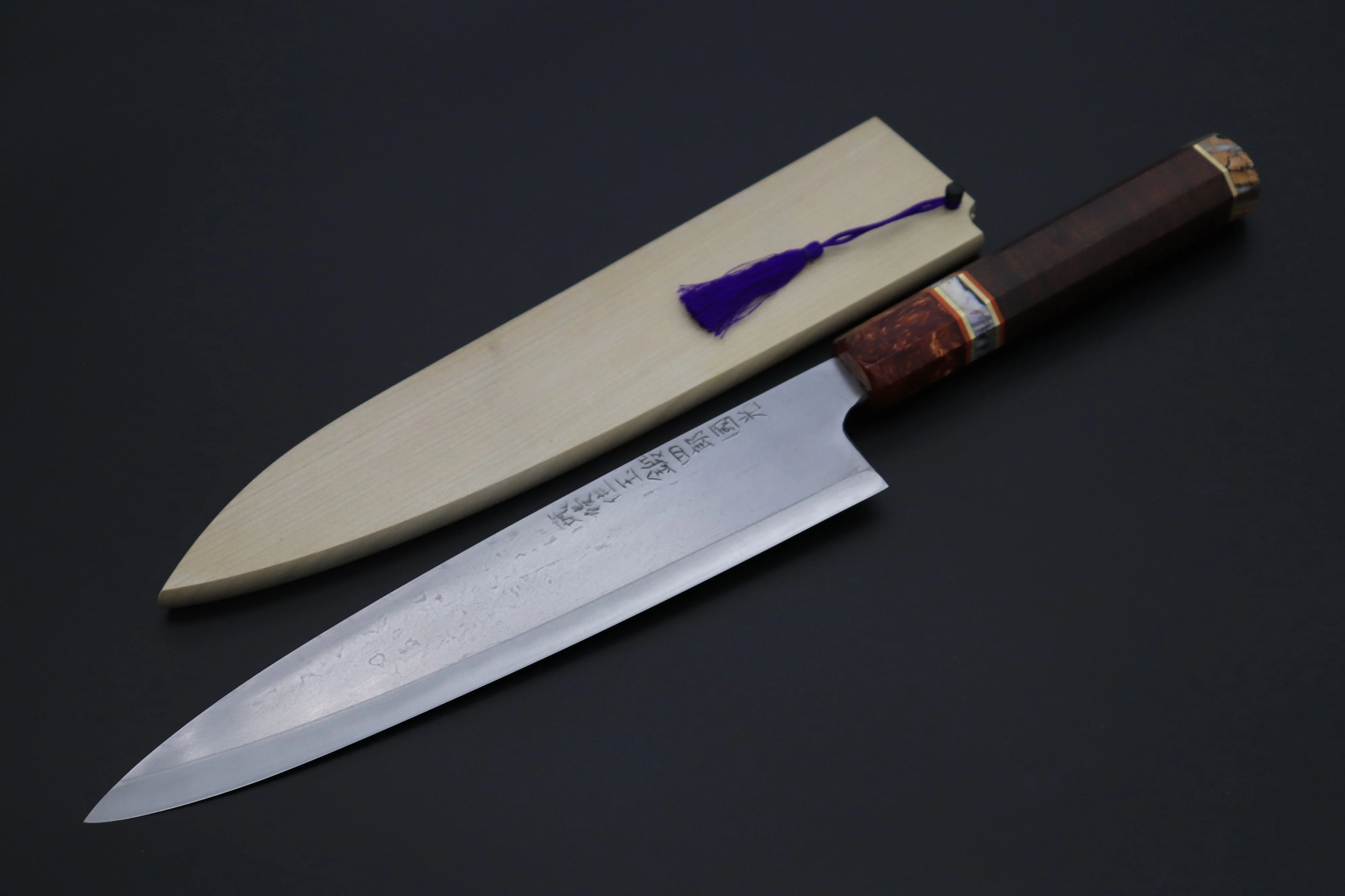 Shirou-Kunimitsu TAMAHAGANE “JEWEL STEEL” Series SKTJ-6 Wa Gyuto 240mm (9.4 Inch)