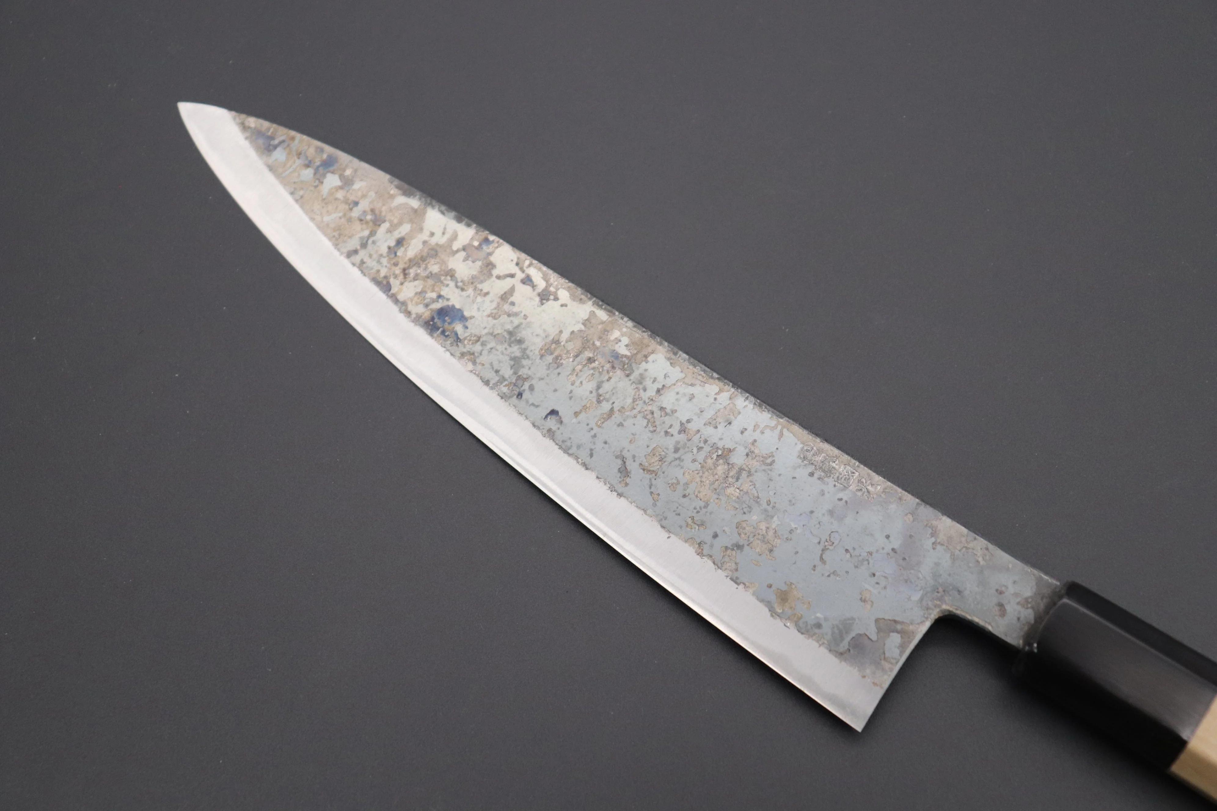 Shirou-Kunimitsu White Steel No.2 Kurouchi Series SK-5 Wa Gyuto 210mm (8.2 Inch) - Image 2