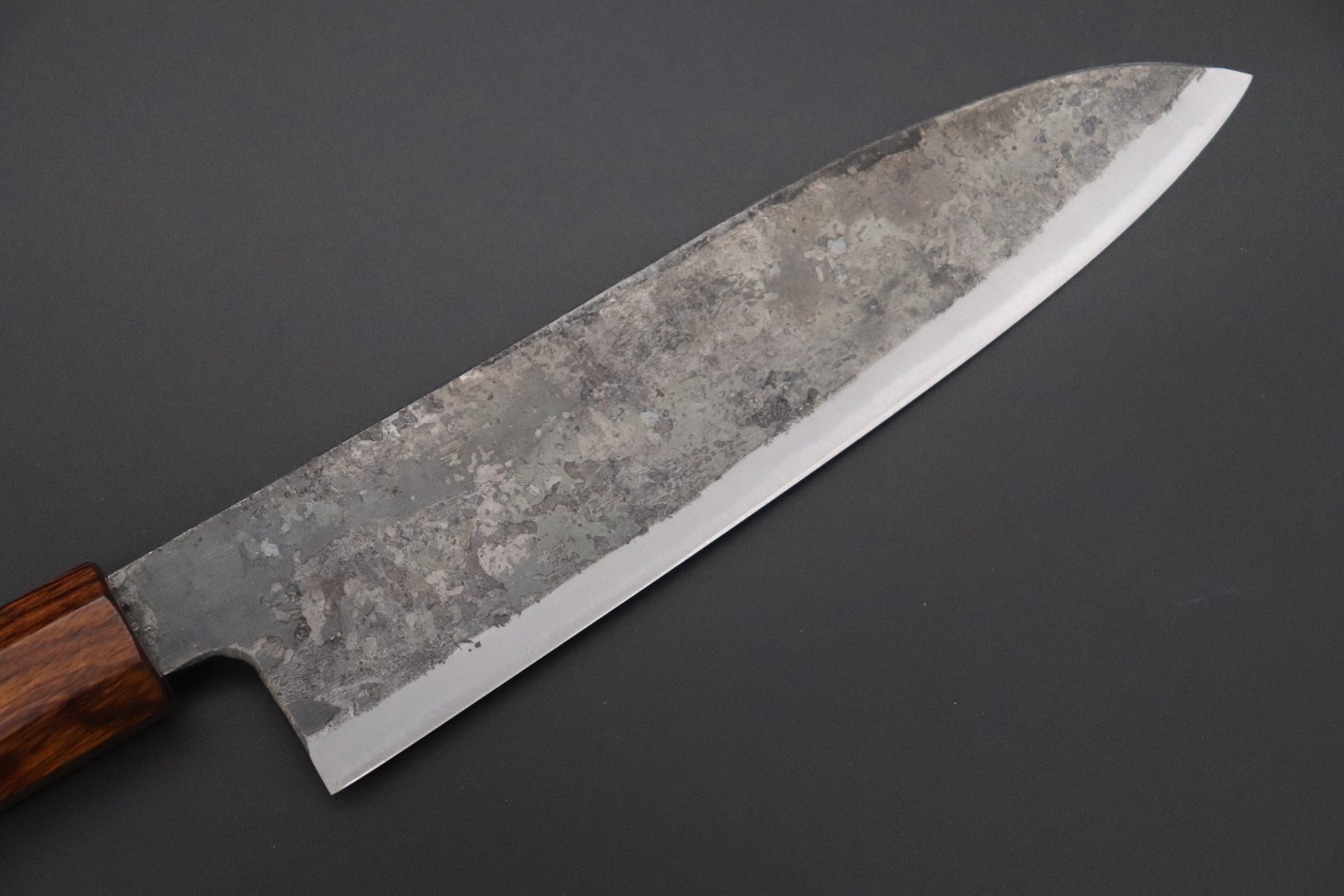 Shirou-Kunimitsu White Steel No.2 Kurouchi Series Special Edition SK-2SP50 Wa Santoku 180mm (7 Inch) - Image 6