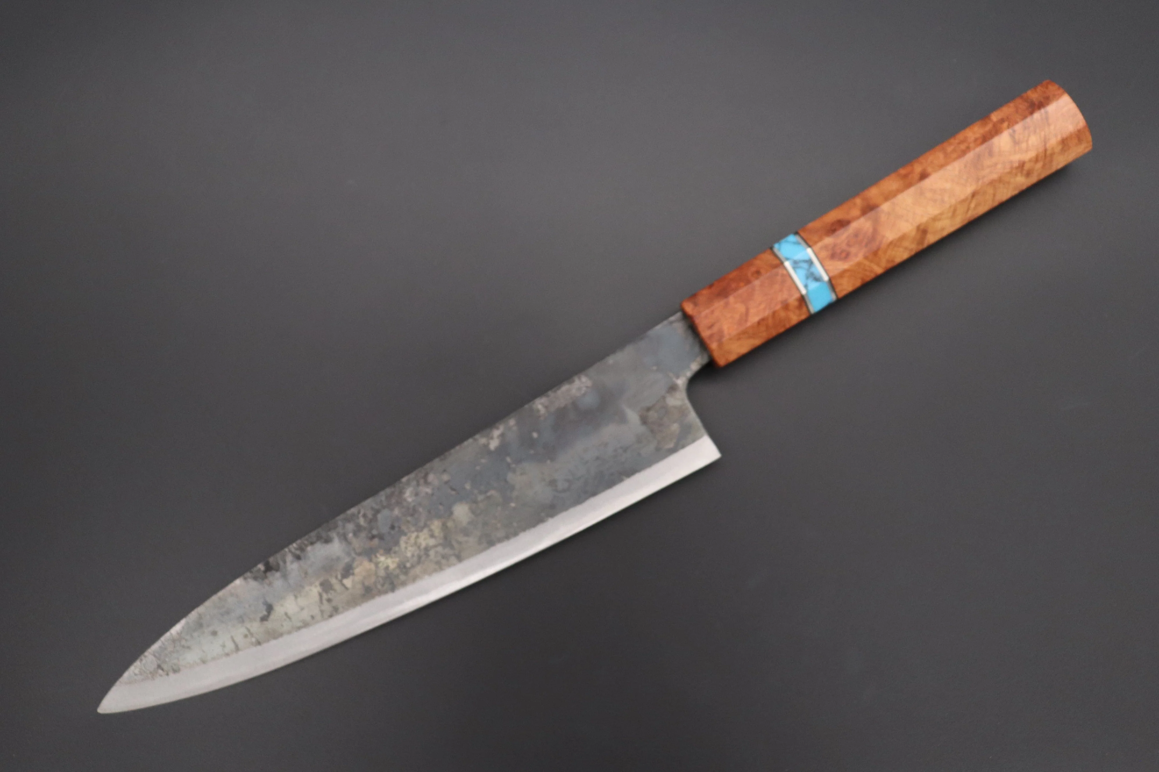 Shirou-Kunimitsu White Steel No.2 Kurouchi Series Special Edition SK-5SP40 Wa Gyuto 210mm (8.2 Inch)