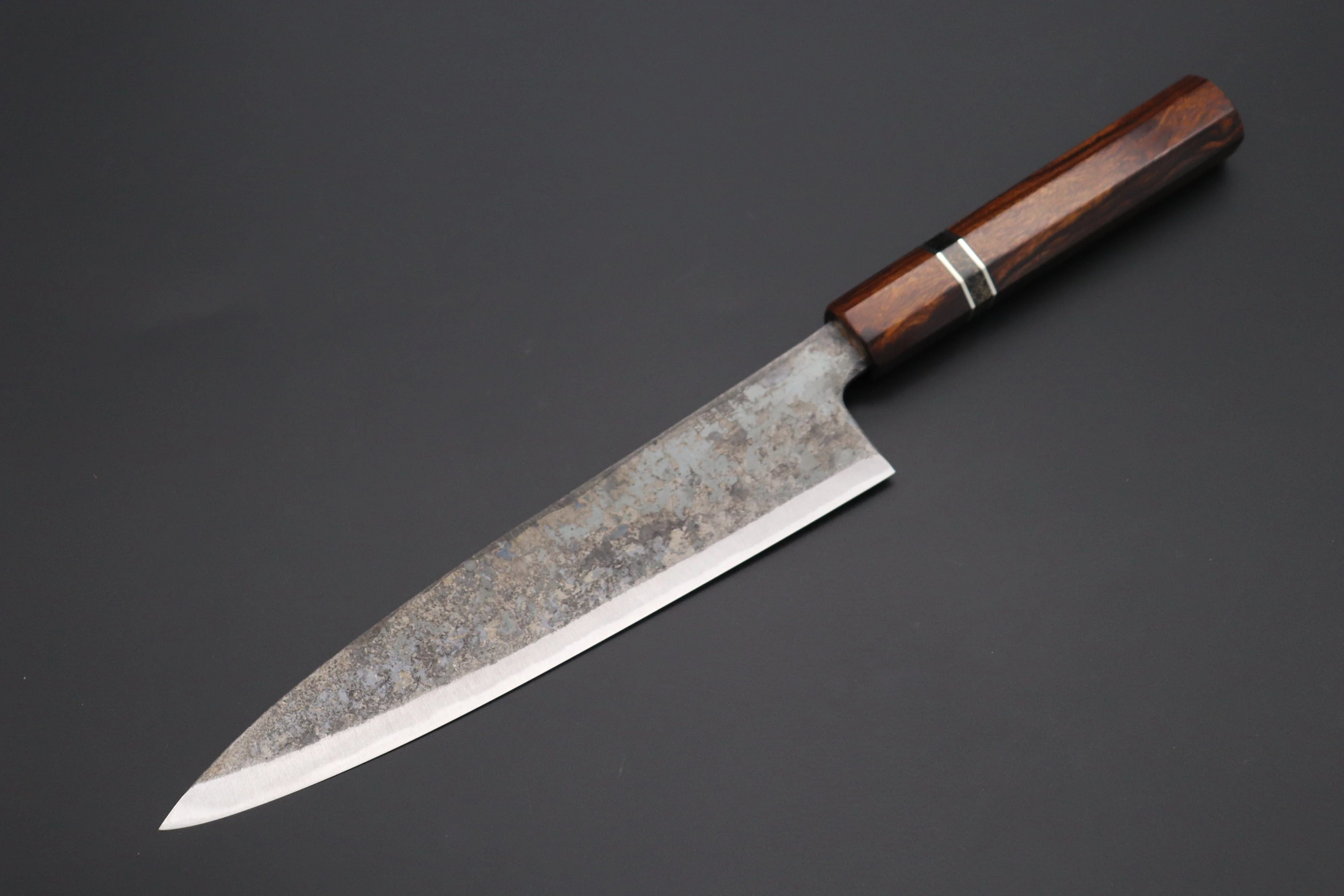 Shirou-Kunimitsu White Steel No.2 Kurouchi Series Special Edition SK-5SP42 Wa Gyuto 210mm (8.2 Inch)