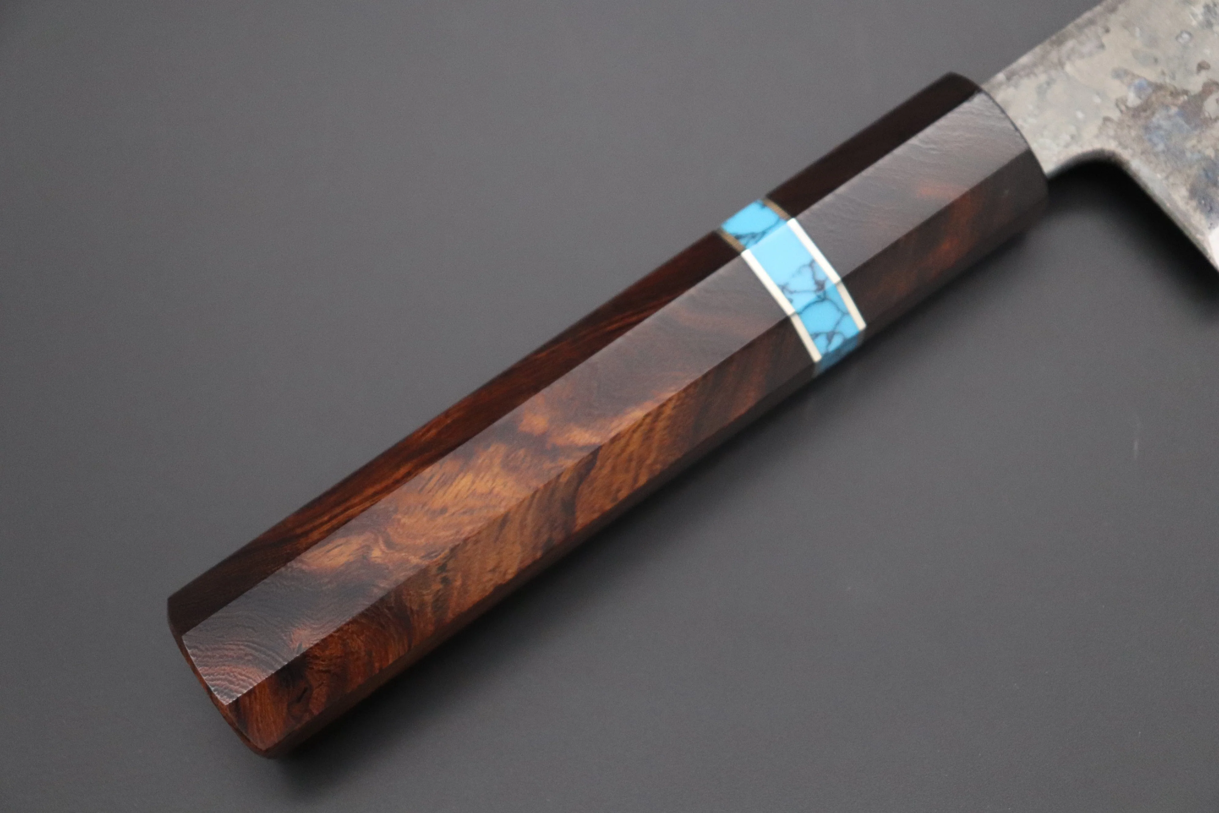 Shirou-Kunimitsu White Steel No.2 Kurouchi Series Special Edition SK-5SP43 Wa Gyuto 210mm (8.2 Inch) - Image 7