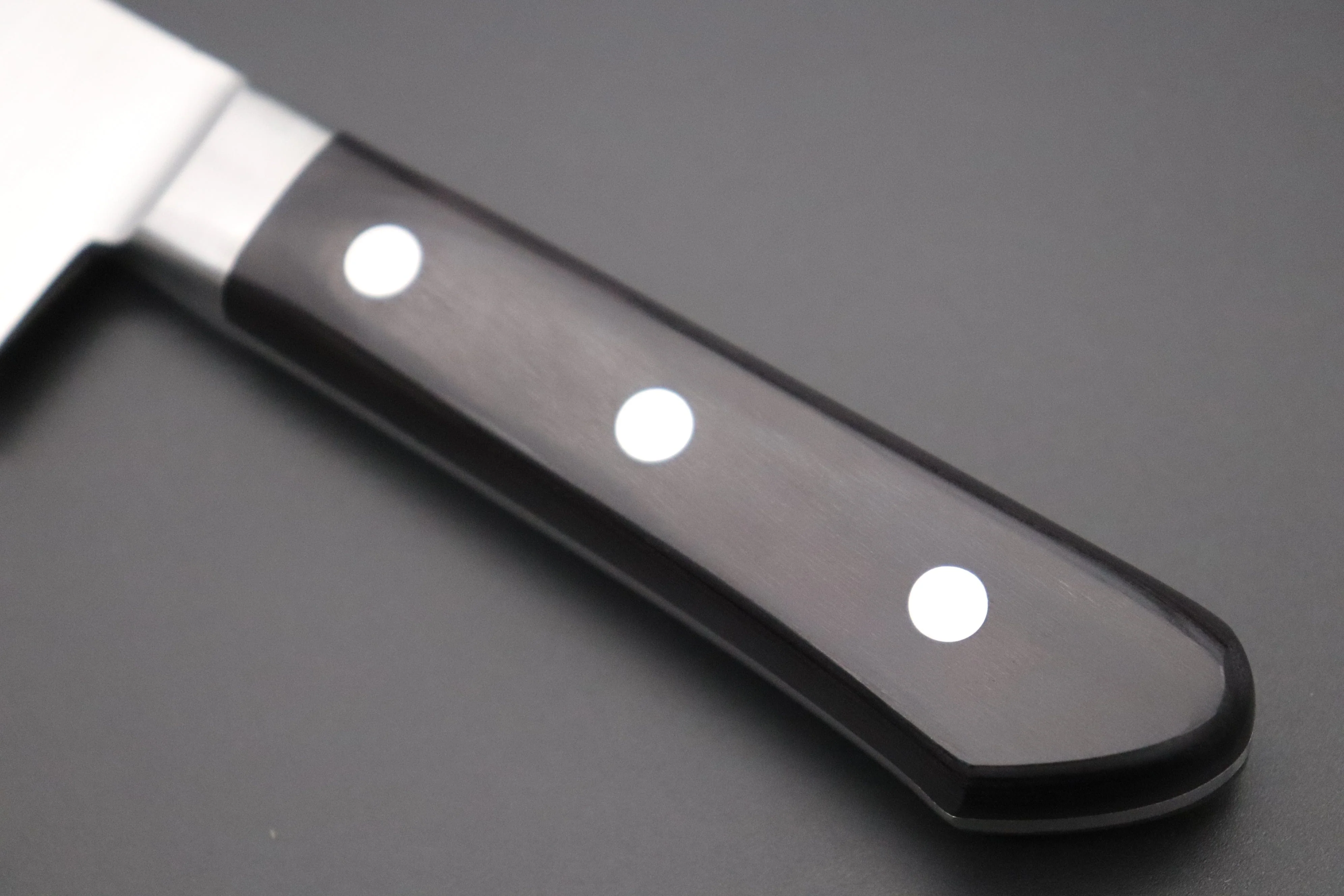 想磨 SOUMA (Fujiwara Kanefusa) FKM Series No.3 Deba 150mm (5.9inch, Black Pakka Wood Handle) - Image 7