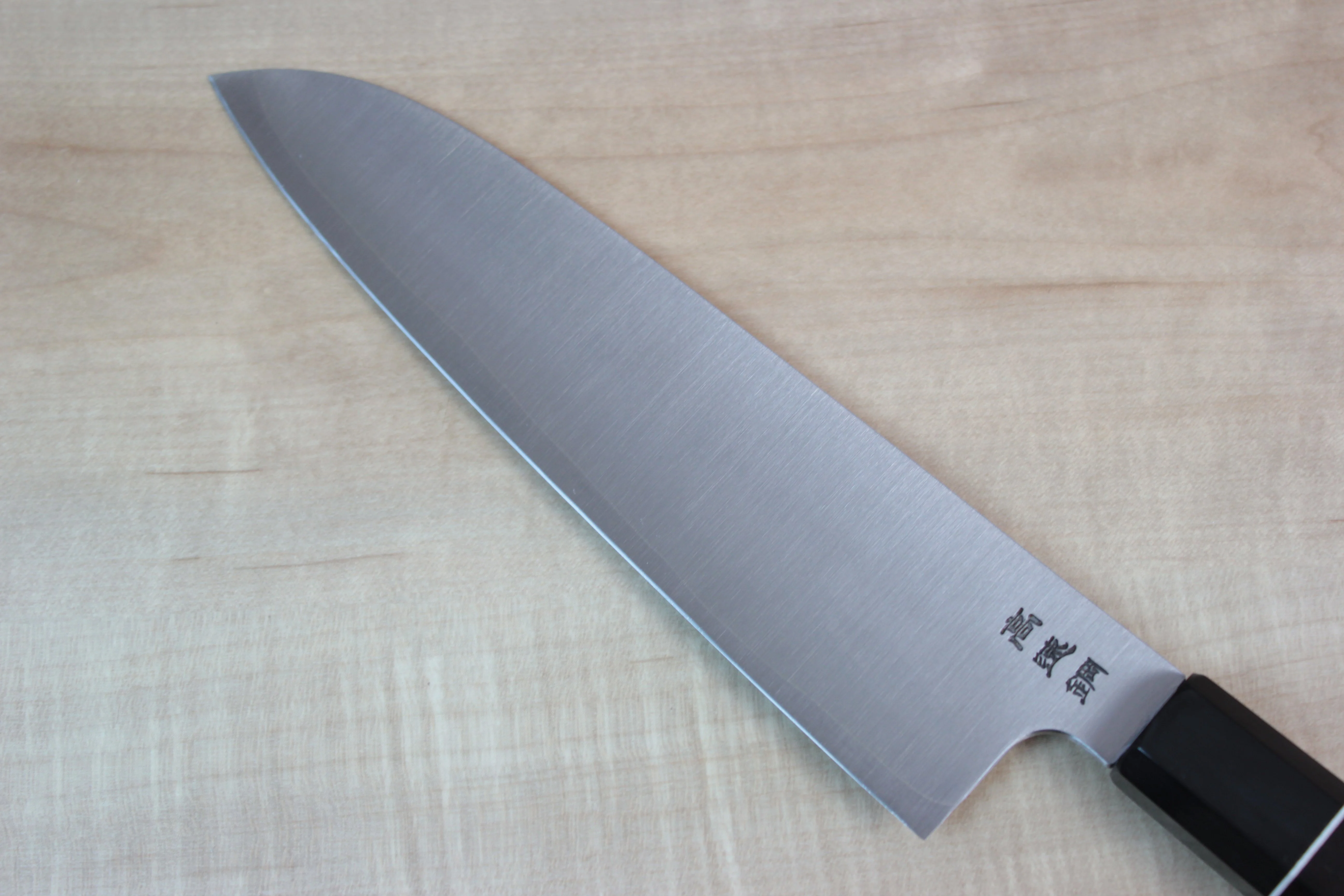 Sukenari HAP-40 Series Wa Santoku 190mm (7.4 inch, Octagon Shaped Ebony Wooden Handle) - Image 4