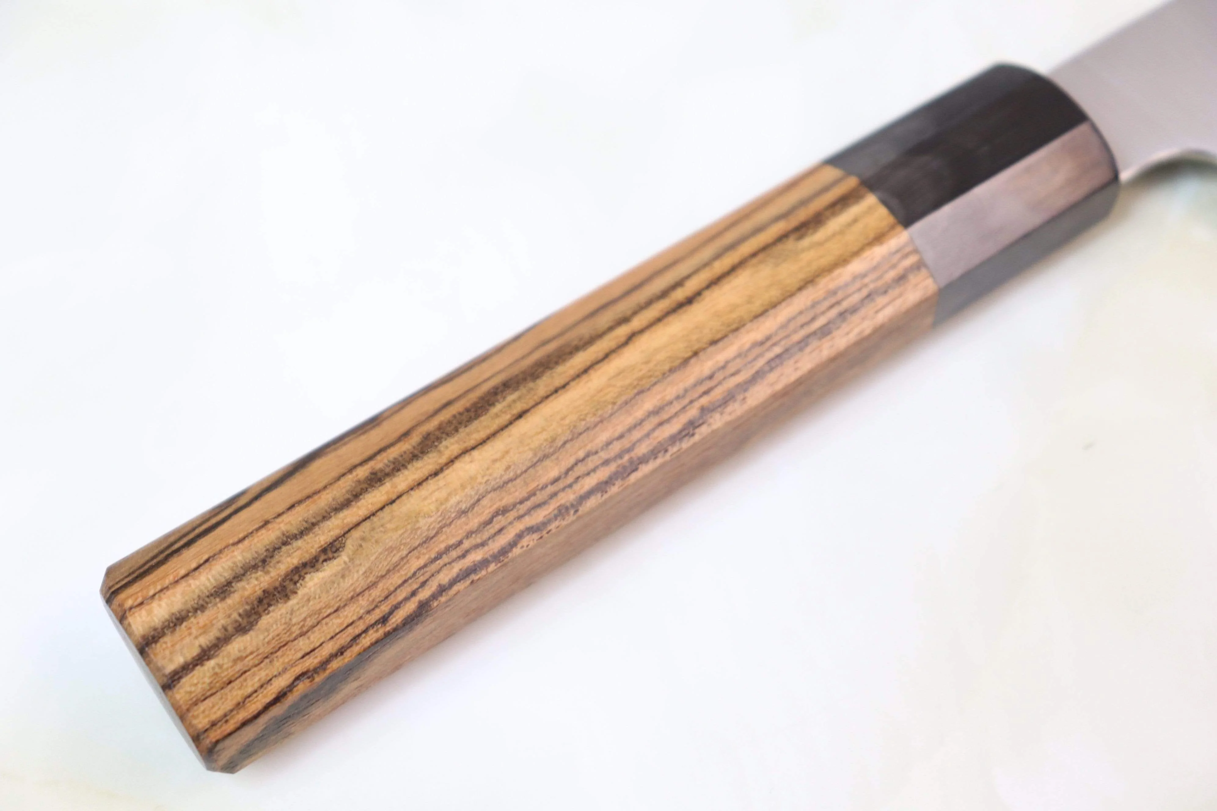 Sukenari R-2 Clad Wa Series Wa Gyuto (210 to 270mm, 3 sizes, Octagon Shaped Bocote Wood Handle) - Image 3