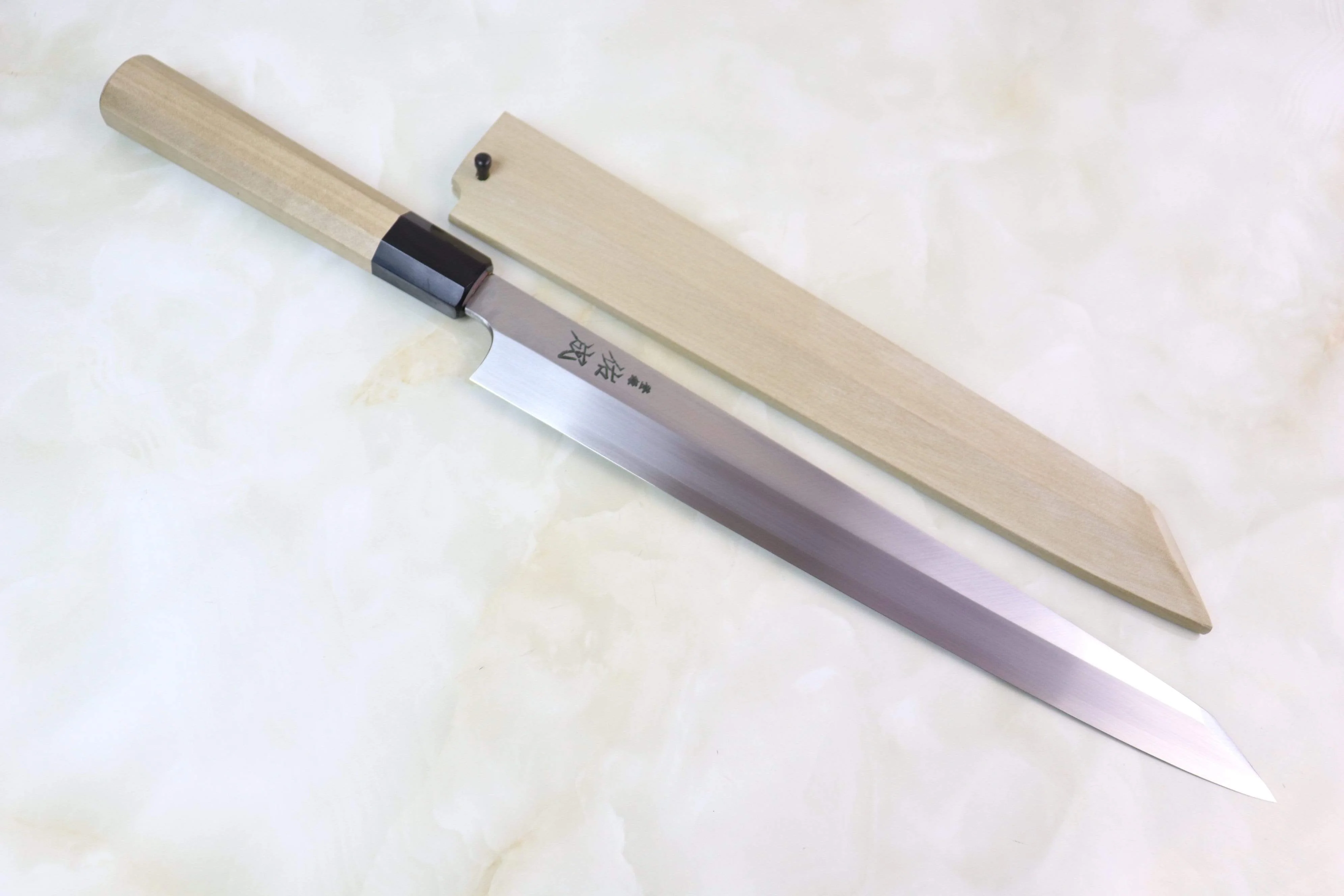 Sukenari VG-10 Series Hon Kasumi Kiritsuke Yanagiba (270mm and 300mm, 2 sizes) - Image 7