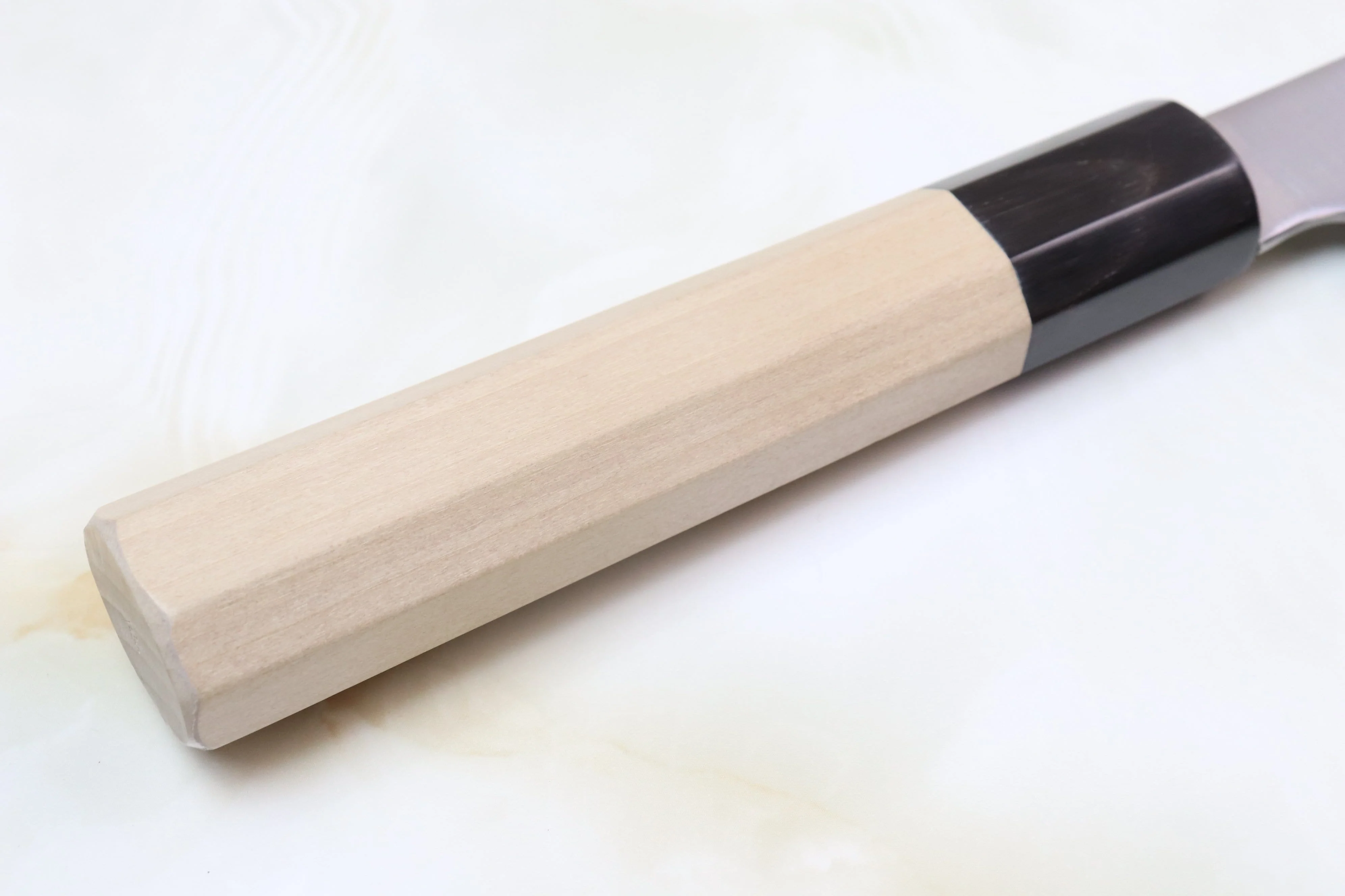 Sukenari ZDP-189 Wa Series Wa Gyuto (210mm to 270mm, 3 sizes, Octagon Shaped Magnolia Wooden Handle) - Image 3