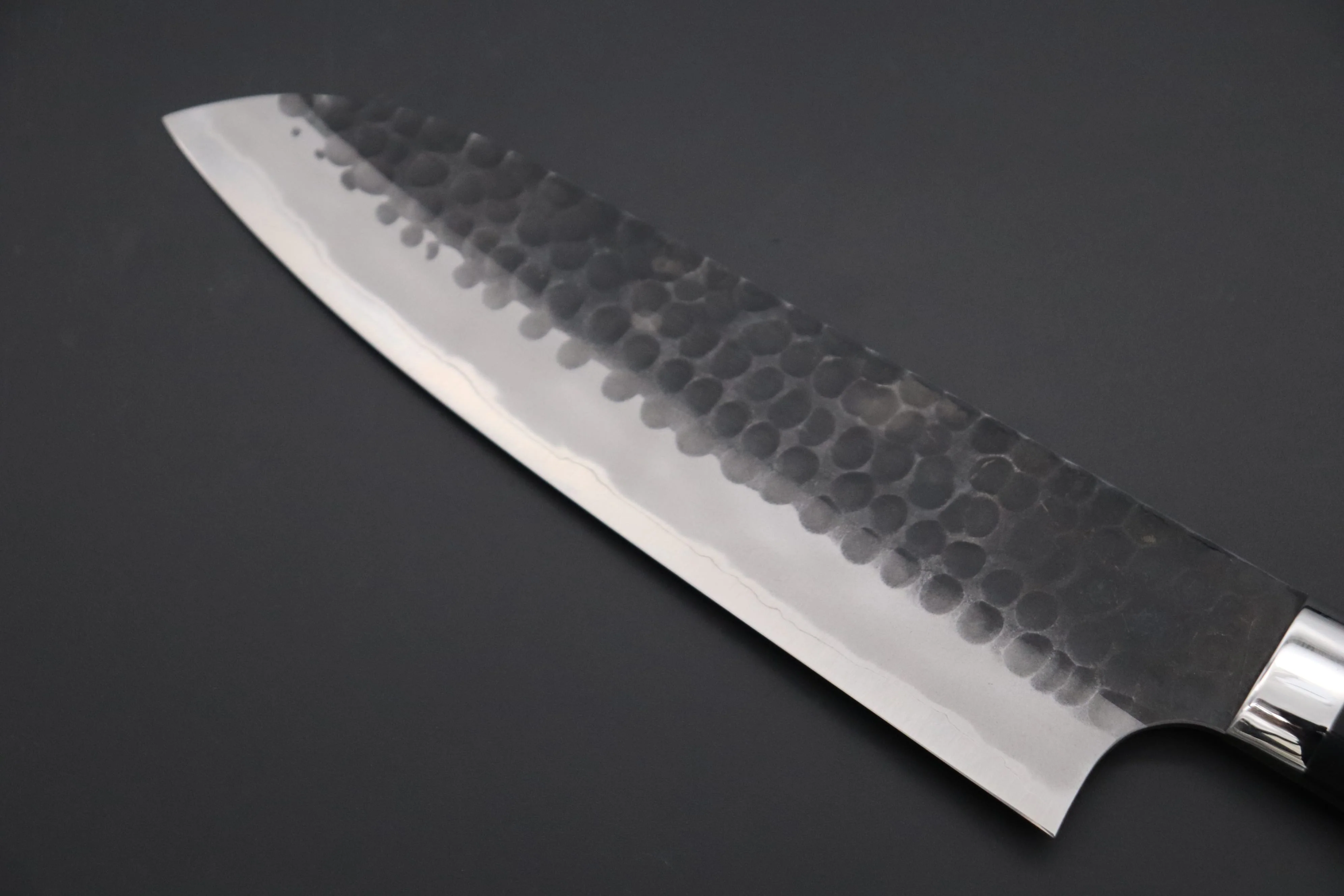 Takeshi Saji Aogami Super Custom Series Santoku 180mm (7 inch, Linen Micarta Handle) - Image 6
