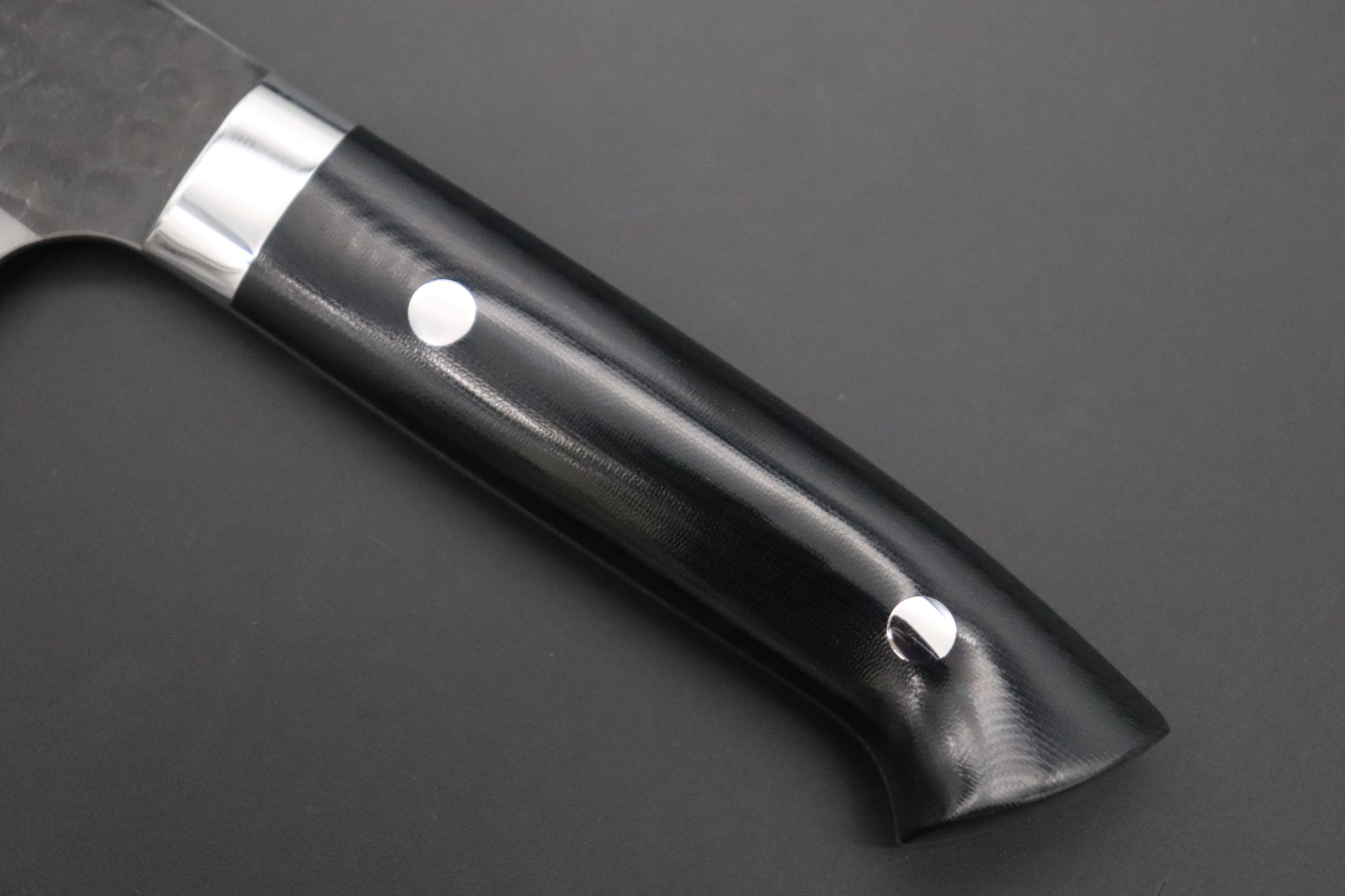 Takeshi Saji Aogami Super Custom Series Santoku 180mm (7 inch, Linen Micarta Handle) - Image 7