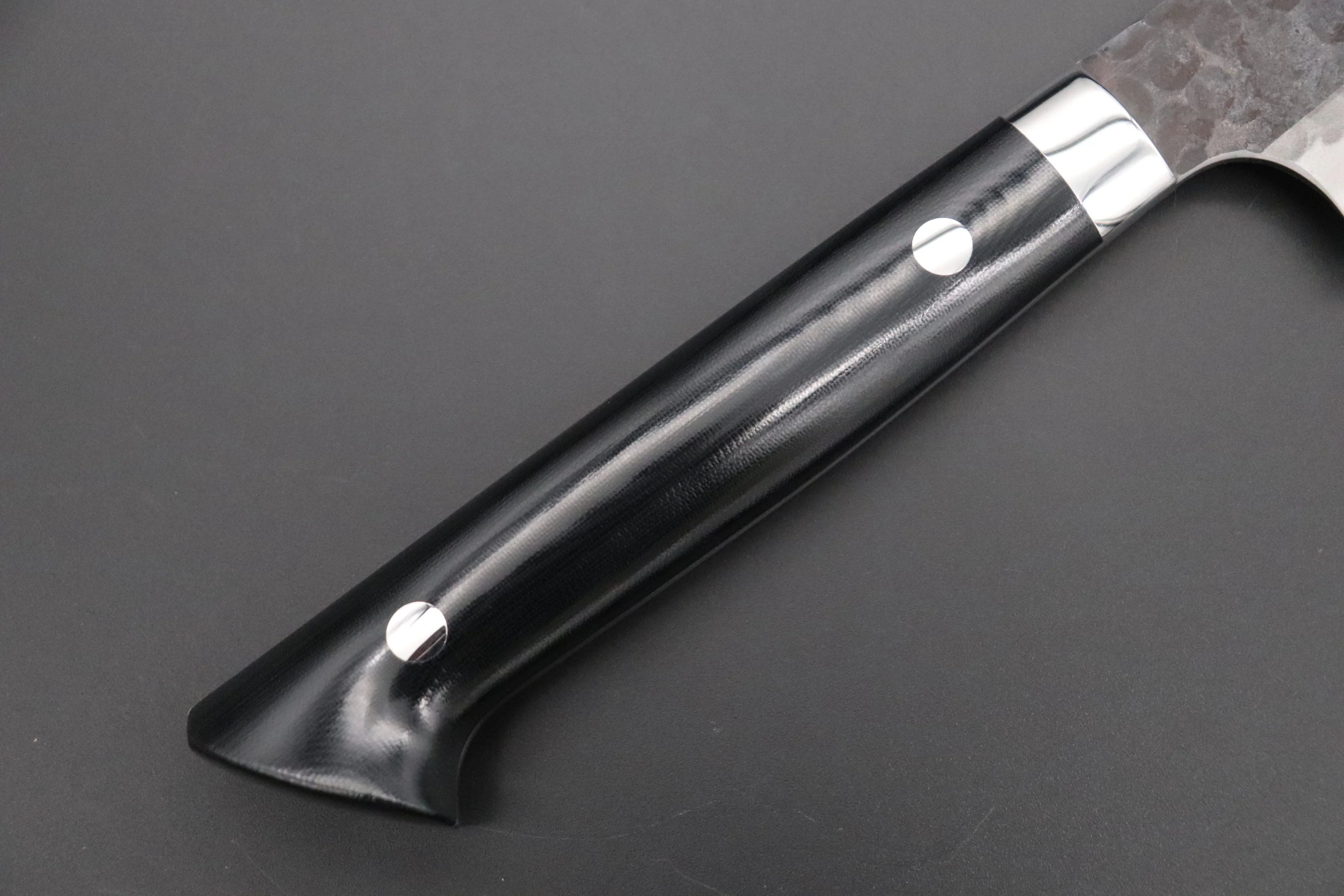 Takeshi Saji Aogami Super Custom Series Sujihiki (240mm & 270mm, 2 Sizes, Linen Micarta Handle) - Image 3