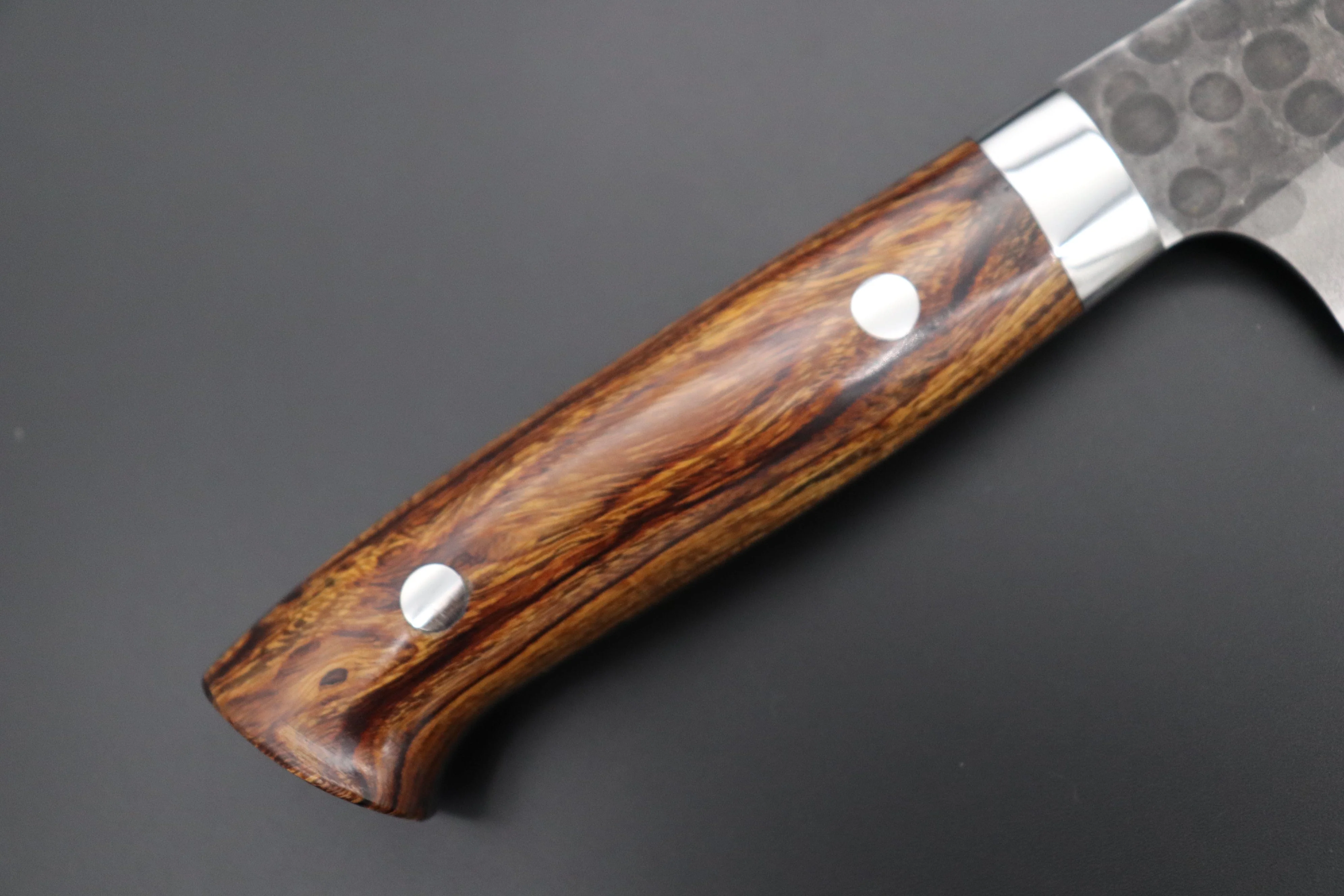 Takeshi Saji Aogami Super Custom Series Gyuto (180mm to 270mm, 4 sizes, Ironwood Handle) - Image 3