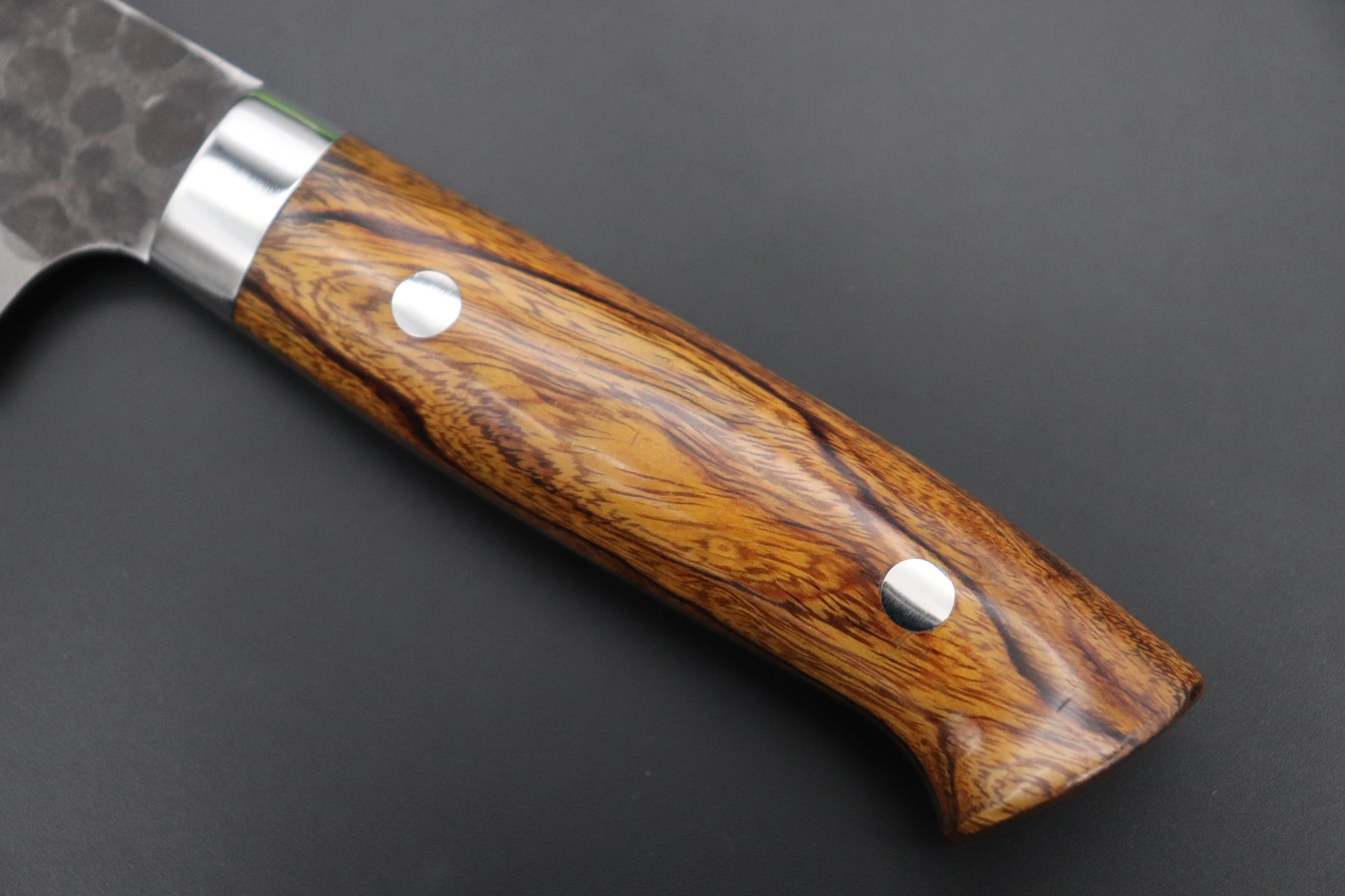 Takeshi Saji Aogami Super Custom Series Gyuto (180mm to 270mm, 4 sizes, Ironwood Handle) - Image 8