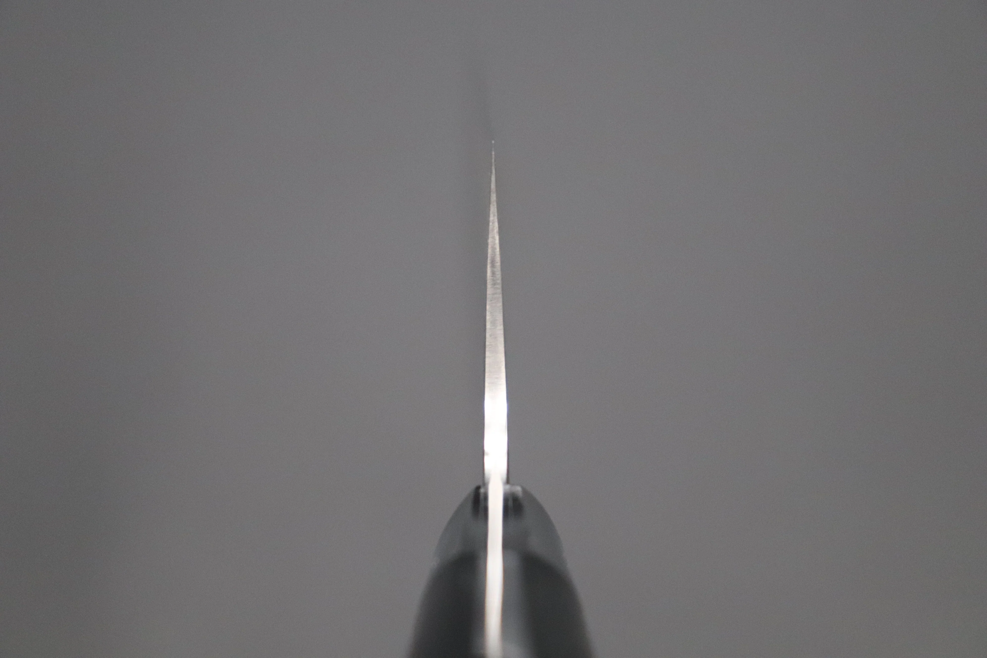 Takeshi Saji R-2 Diamond Damascus Bunka 180mm — Upswept Design (7 Inch, Black Linen Micarta Handle, SNRD-4B) - Image 4