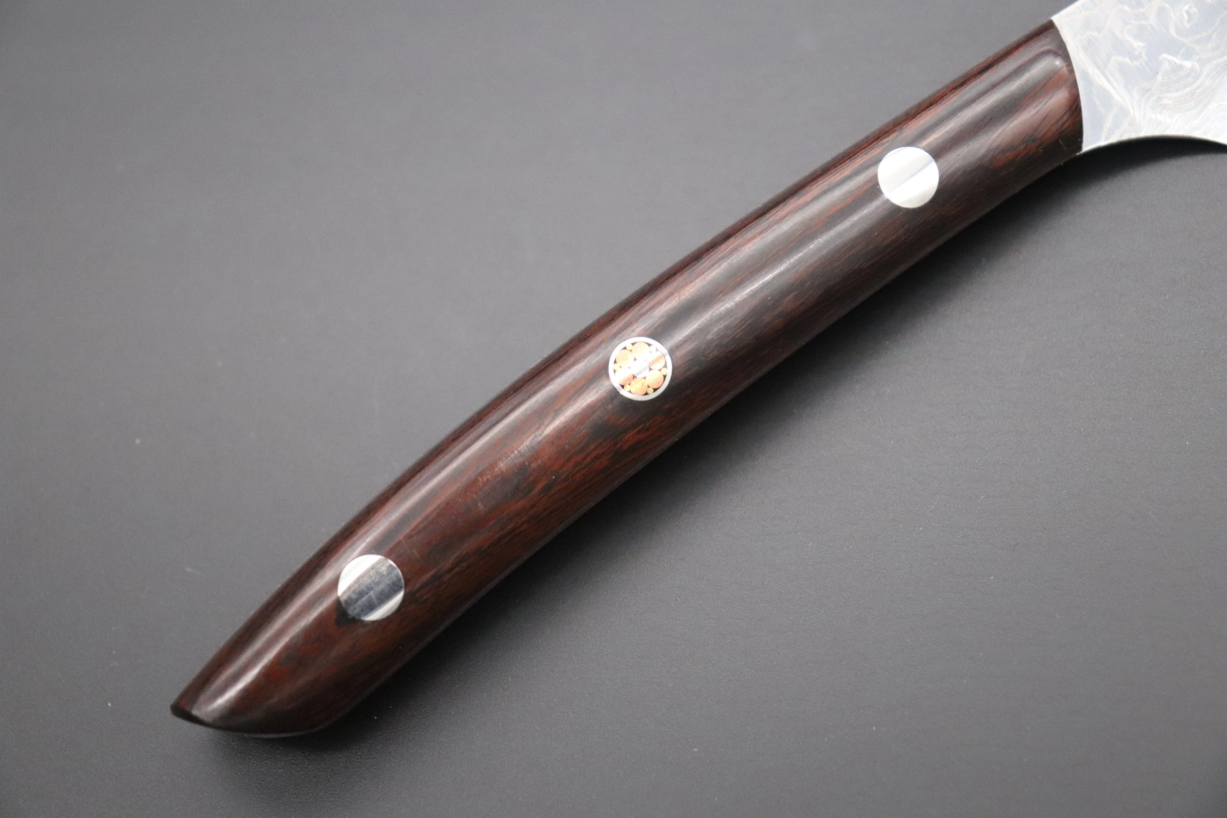 Takeshi Saji R-2 Diamond Damascus Steak Knife (Desert Ironwood Handle, TS-1) - Image 3