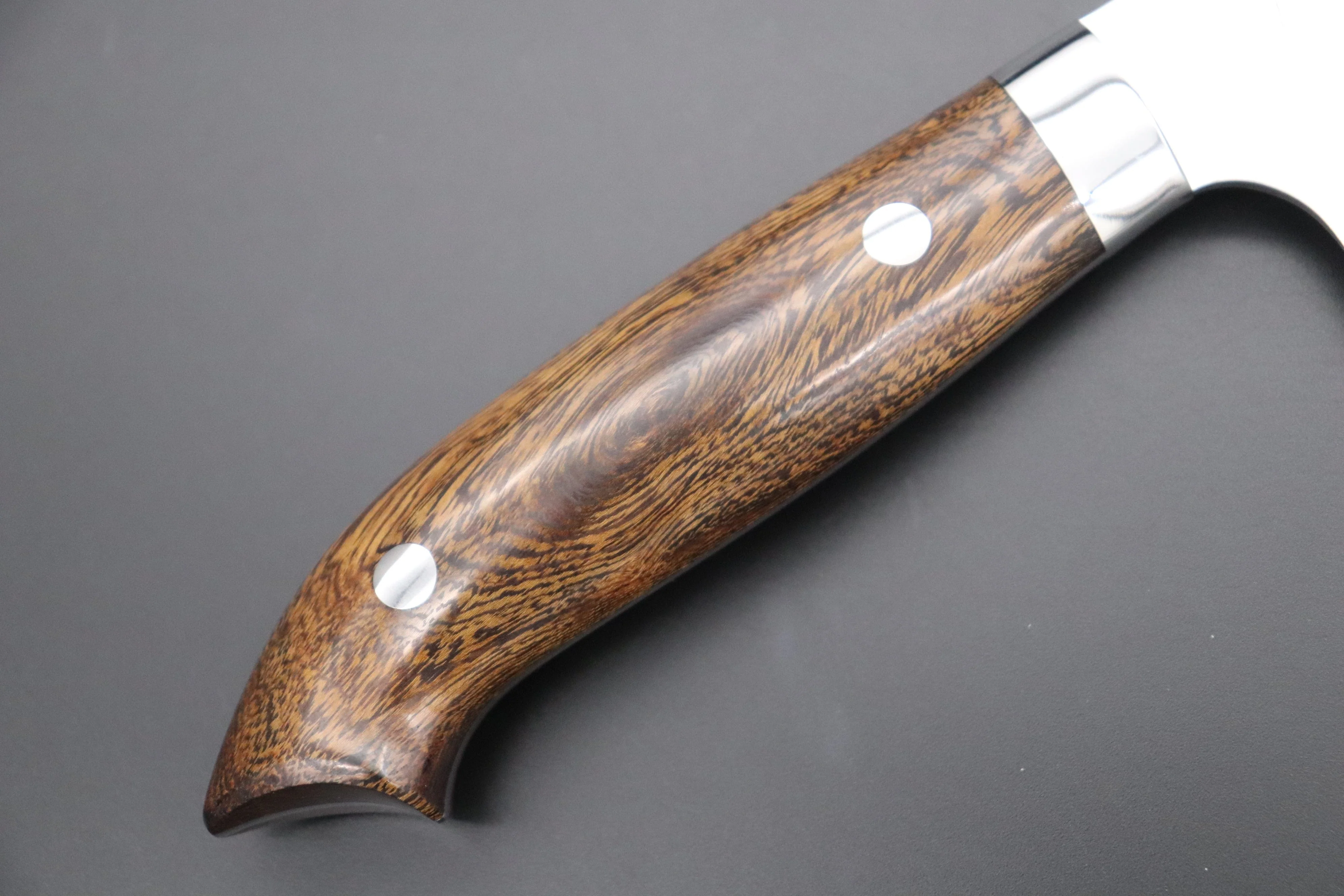 Takeshi Saji SRS-13 Hammer Forged, Custom Handmade Handle Series "Designed By Nomura" Gyuto (210mm and 240mm, 2 Sizes, Ironwood Handle) - Image 3