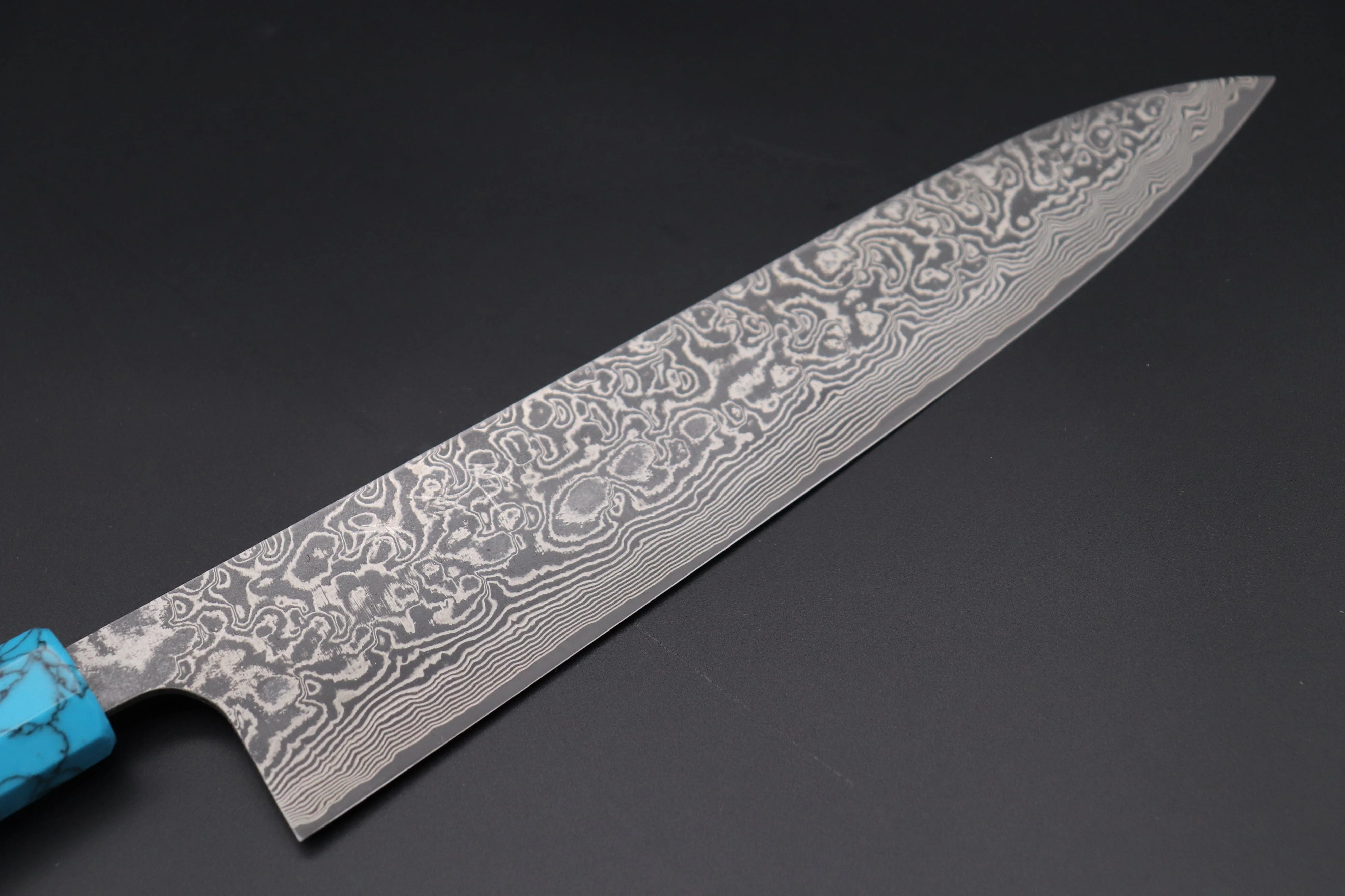 Takeshi Saji SUMMIT ― Limited Edition Custom Series R-2 Damascus Wa Series Wa Gyuto 240mm (9.4 Inch, STCL-176) - Image 2