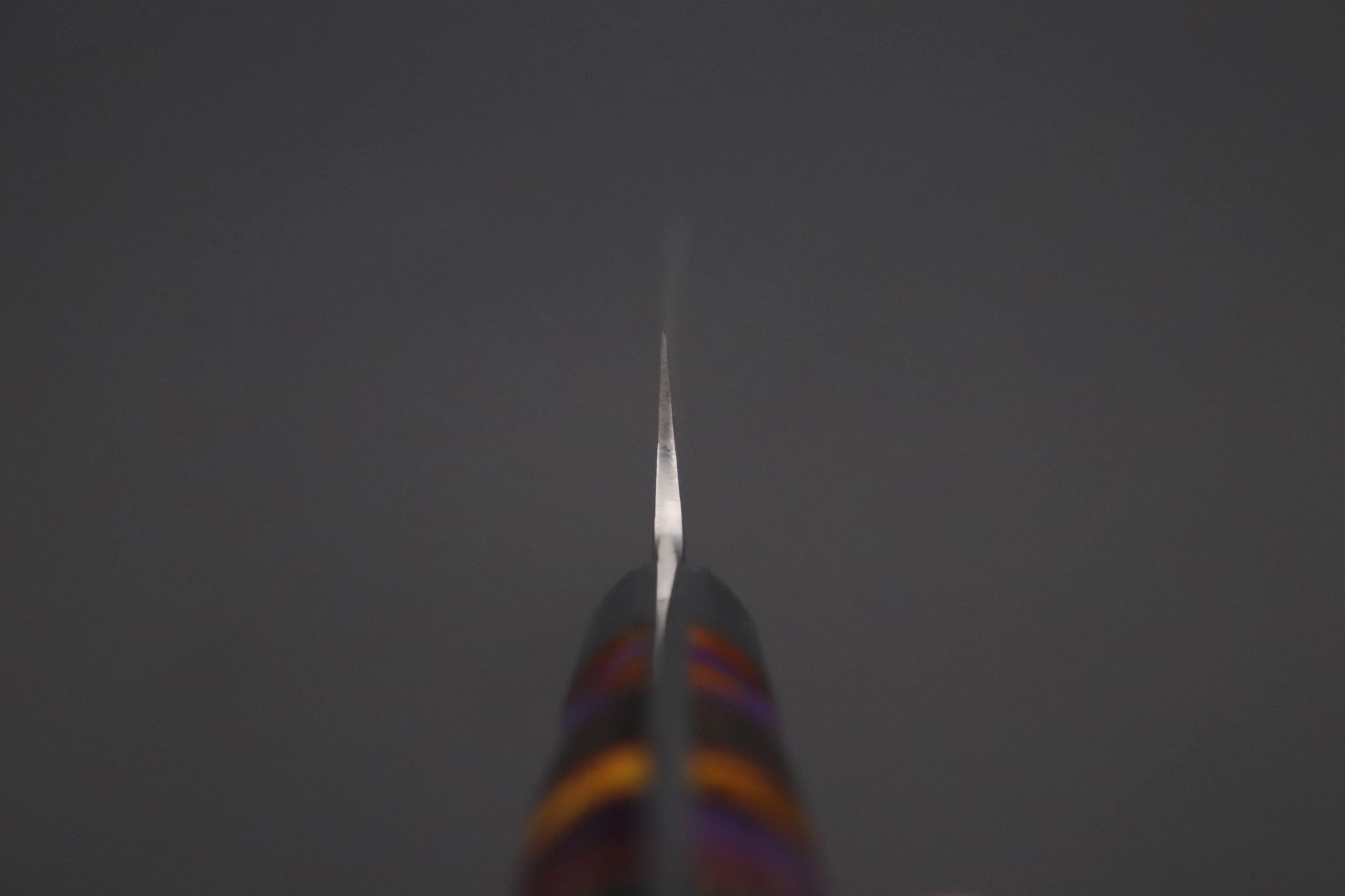 Takeshi Saji SUMMIT ― Limited Edition Custom Series  SMT-1144 VG-10W Multi-Colored Golden-Rainbow Damascus Paring 95mm (3.7 Inch) - Image 4