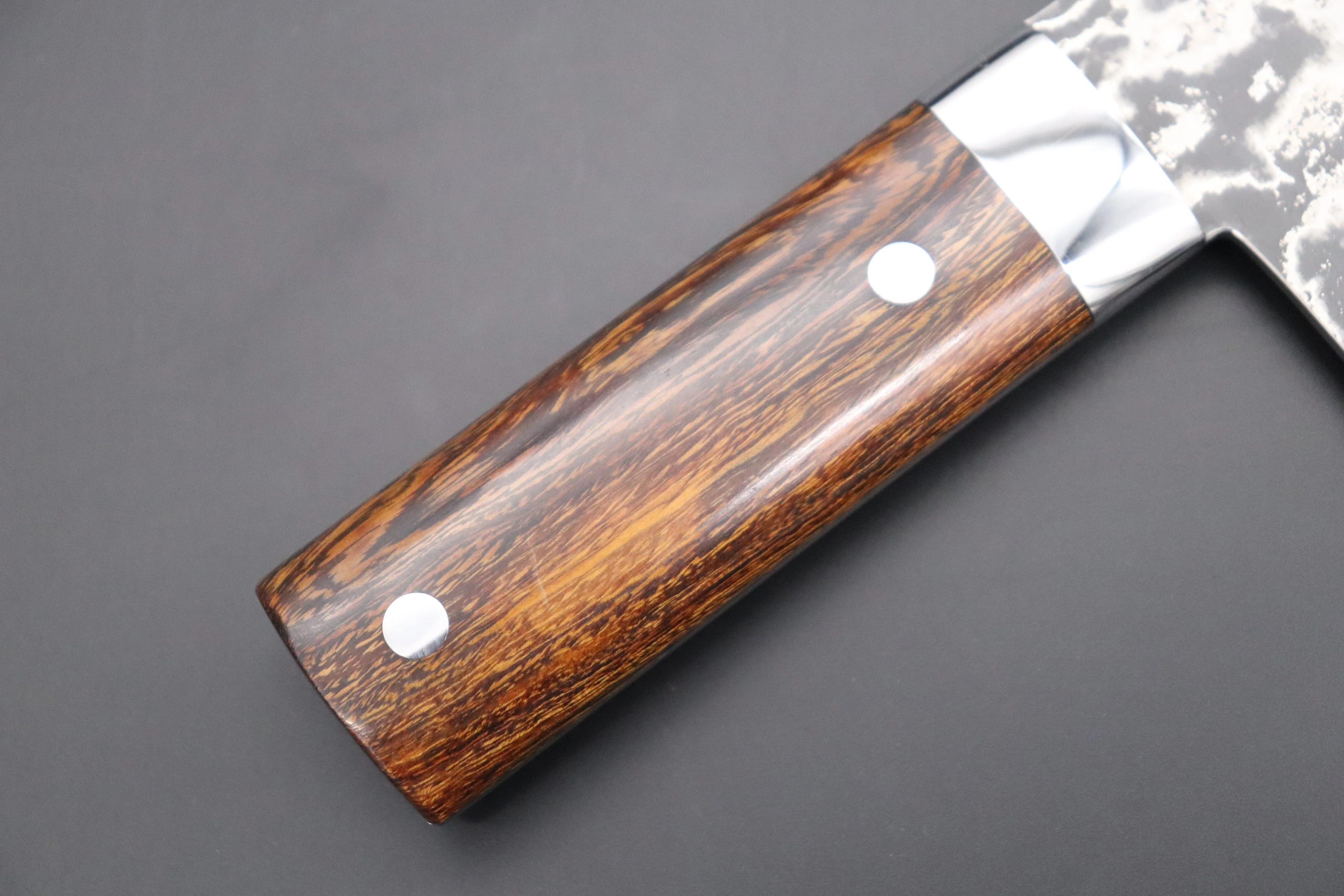 Takeshi Saji VG-10 Custom Damascus TS-CC2 Chinese Cleaver (Ironwood  Handle) - Image 3