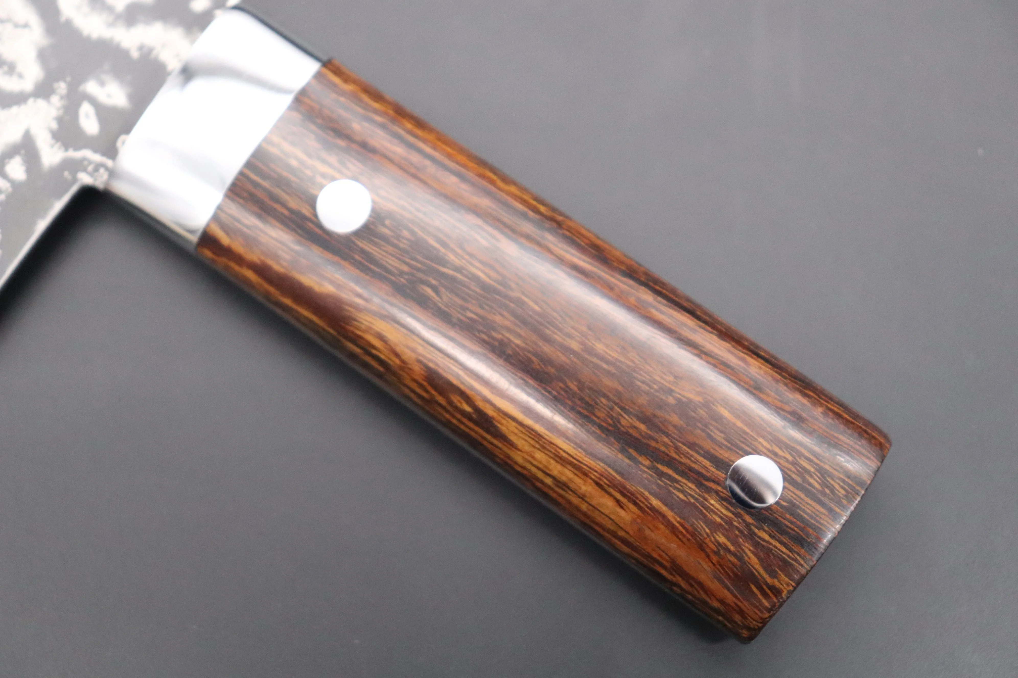 Takeshi Saji VG-10 Custom Damascus TS-CC2 Chinese Cleaver (Ironwood  Handle) - Image 6